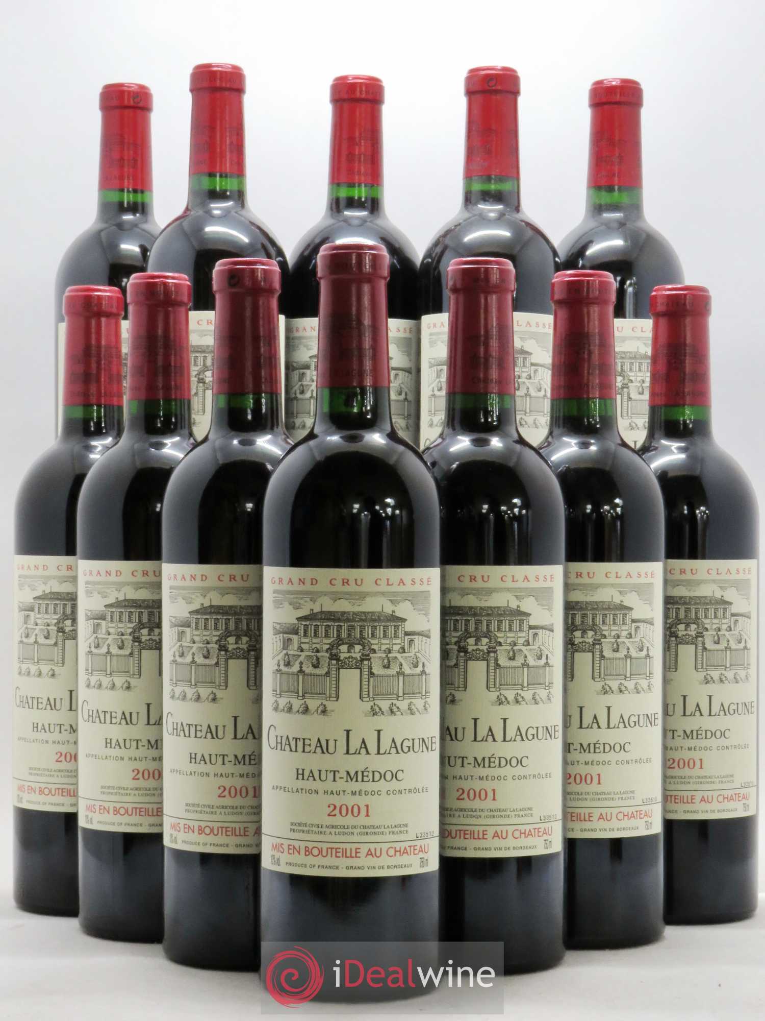 Château la Lagune 3ème Grand Cru Classé 2001 - Lot de 12 bouteilles - 0