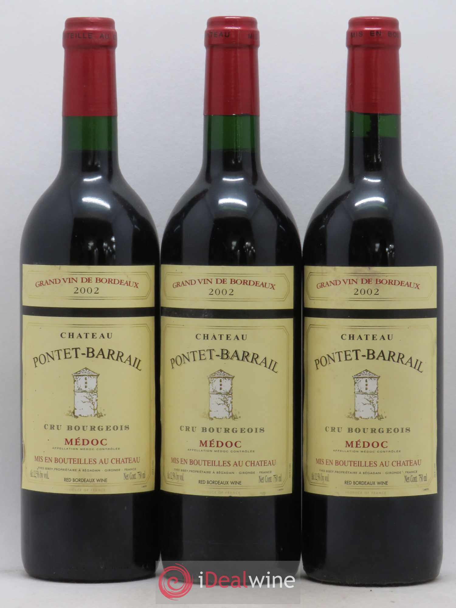 Bordeaux Château Pontet Barrail Medoc (sans prix de réserve) 2002 - Lot de 6 bouteilles - 1