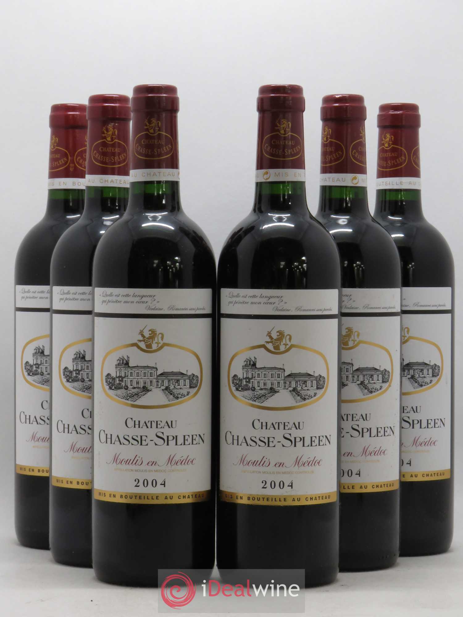 Château Chasse Spleen 2004 - Lot de 6 bouteilles - 0