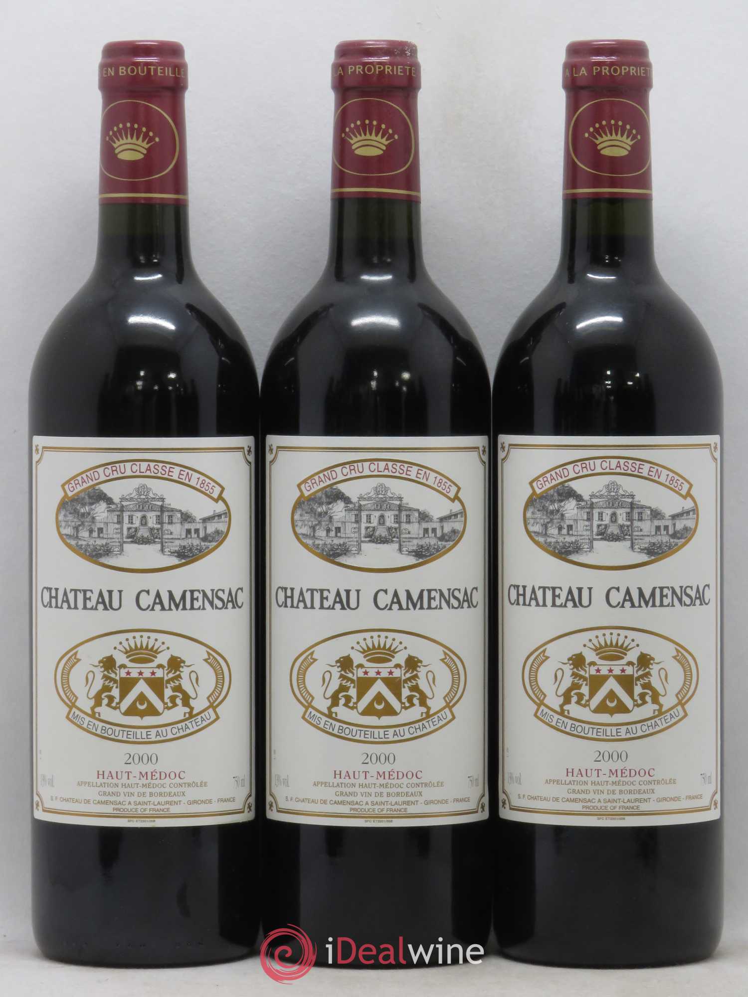 Château Camensac 5ème Grand Cru Classé 2000 - Lot de 12 bouteilles - 1