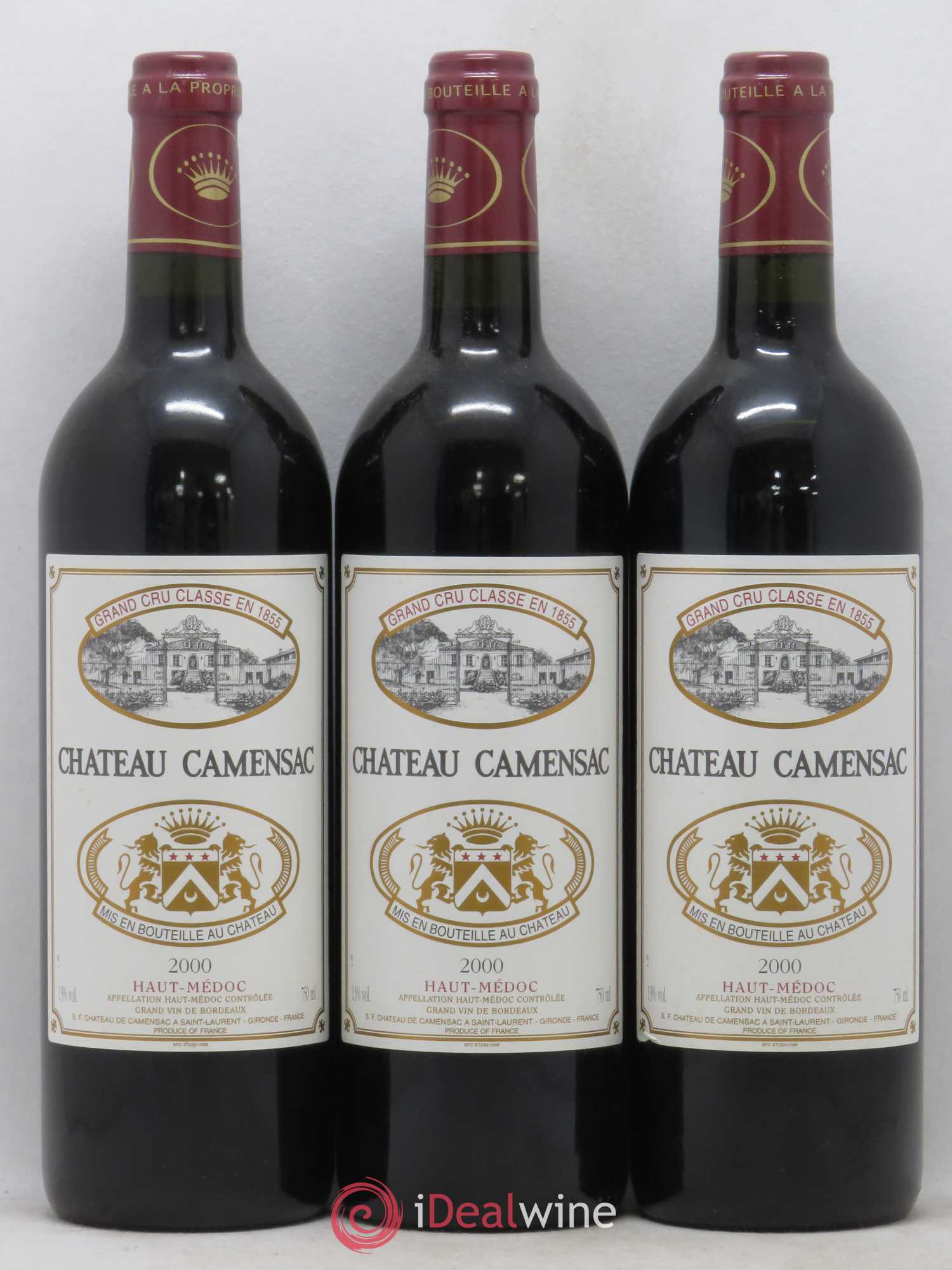 Château Camensac 5ème Grand Cru Classé 2000 - Lot de 12 bouteilles - 3