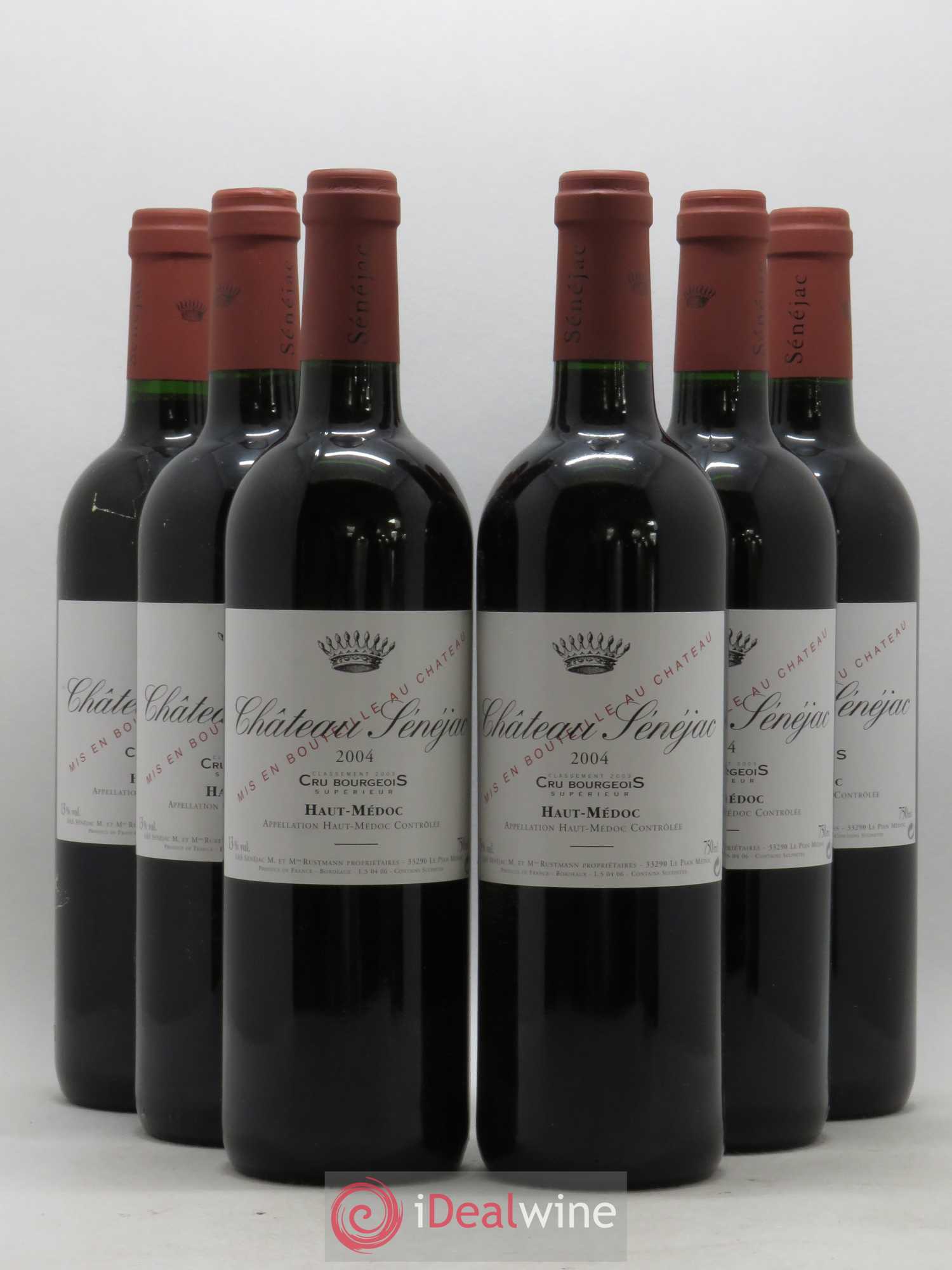 Château Sénejac Cru Bourgeois 2004 - Lot de 6 bouteilles - 0