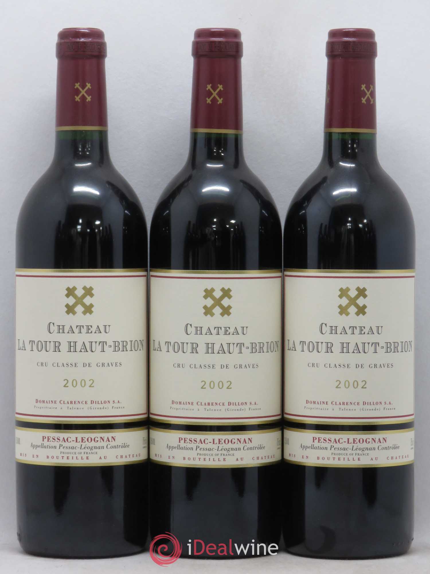 Château la Tour Haut-Brion Cru Classé de Graves 2002 - Lot de 12 bouteilles - 1