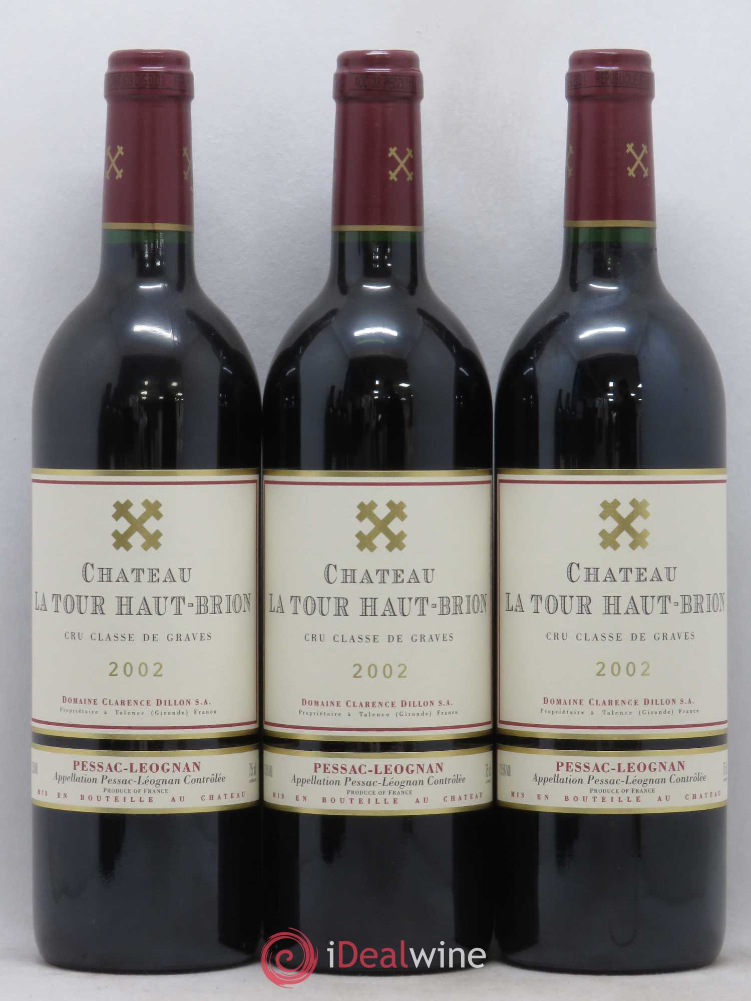 Château la Tour Haut-Brion Cru Classé de Graves 2002 - Lot de 12 bouteilles - 2