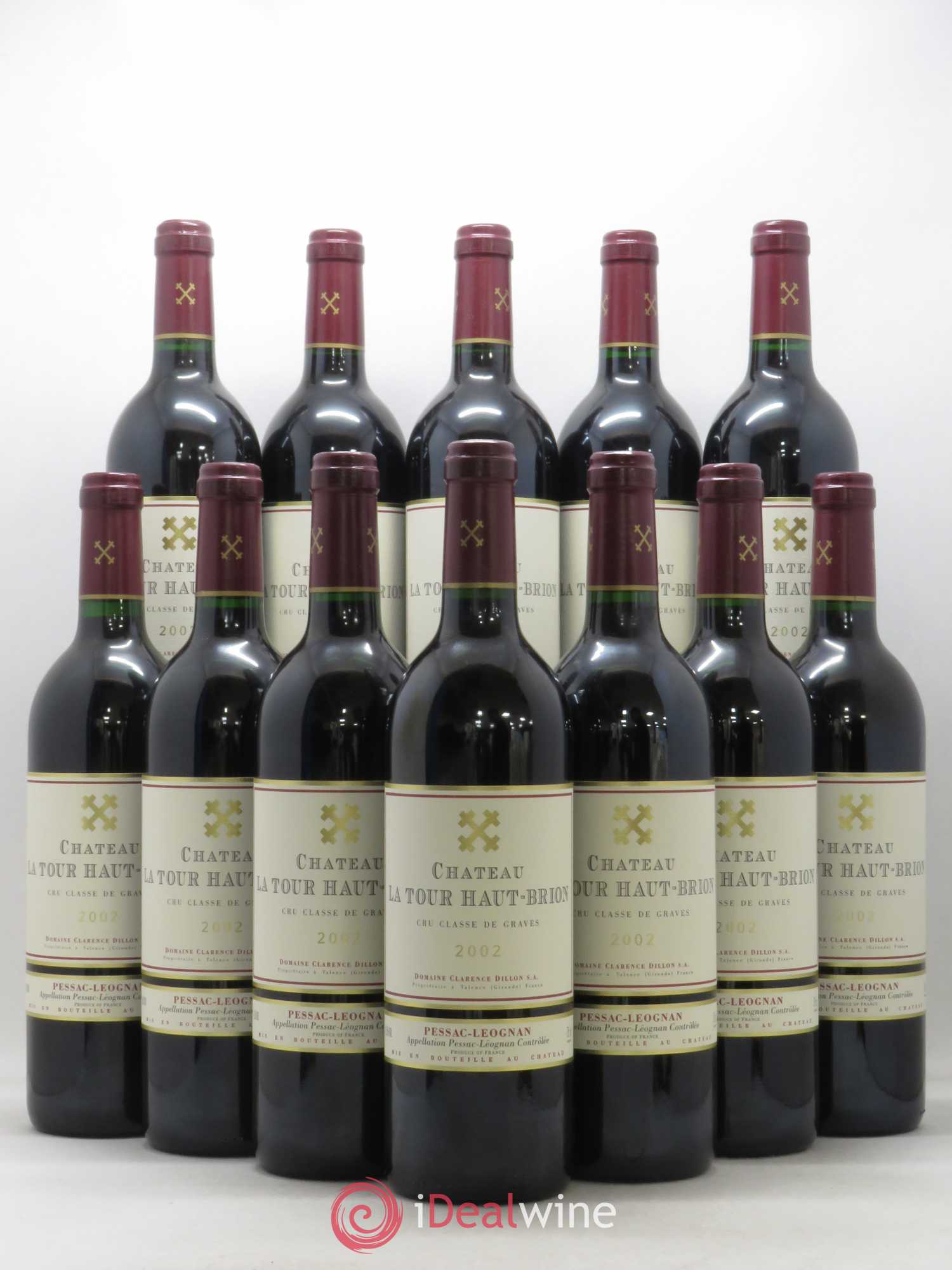 Château la Tour Haut-Brion Cru Classé de Graves 2002 - Lot de 12 bouteilles - 0