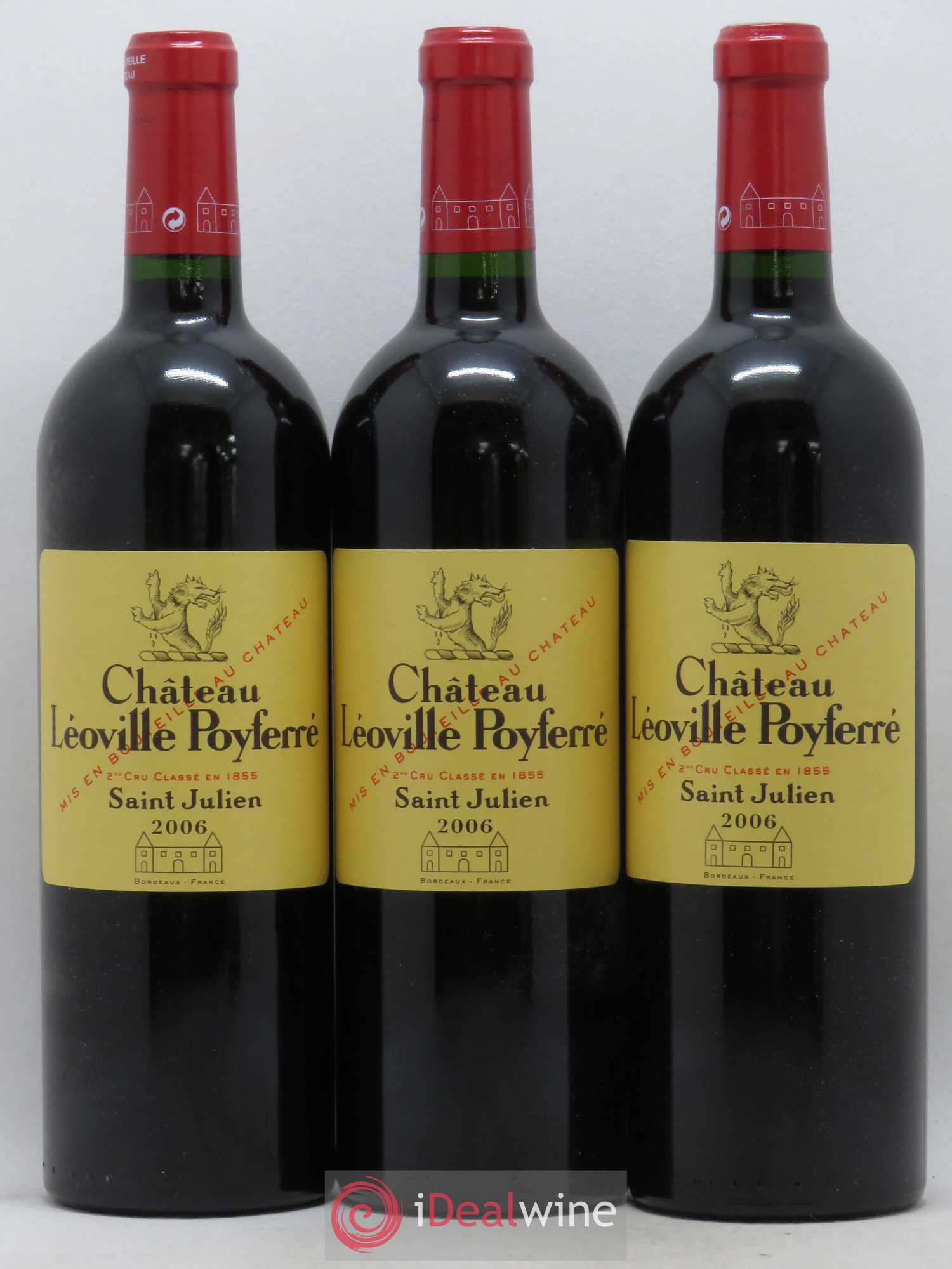 Château Léoville Poyferré 2ème Grand Cru Classé 2006 - Lot de 6 bouteilles - 1