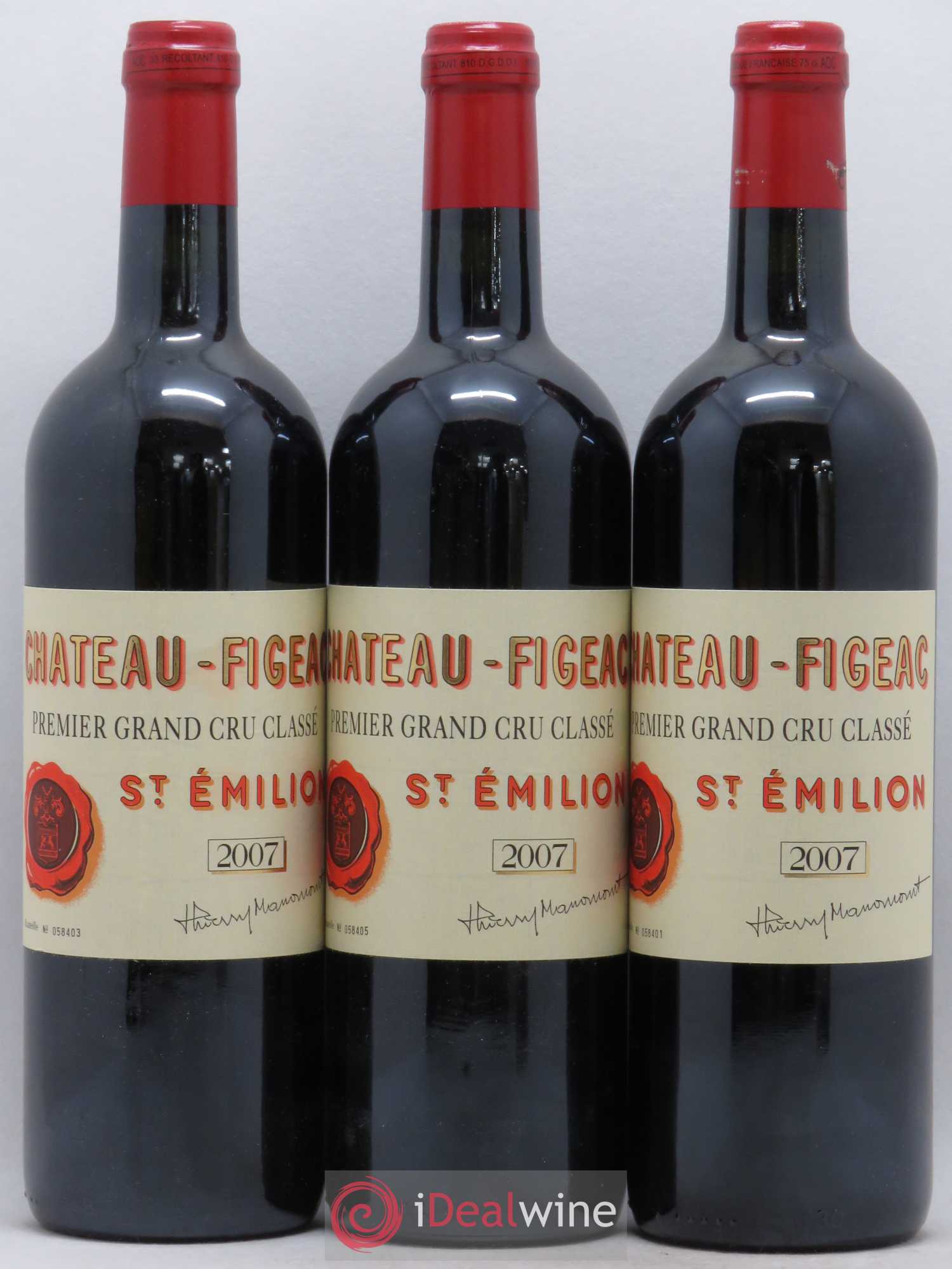 Château Figeac 1er Grand Cru Classé A 2007 - Lot de 6 bouteilles - 1