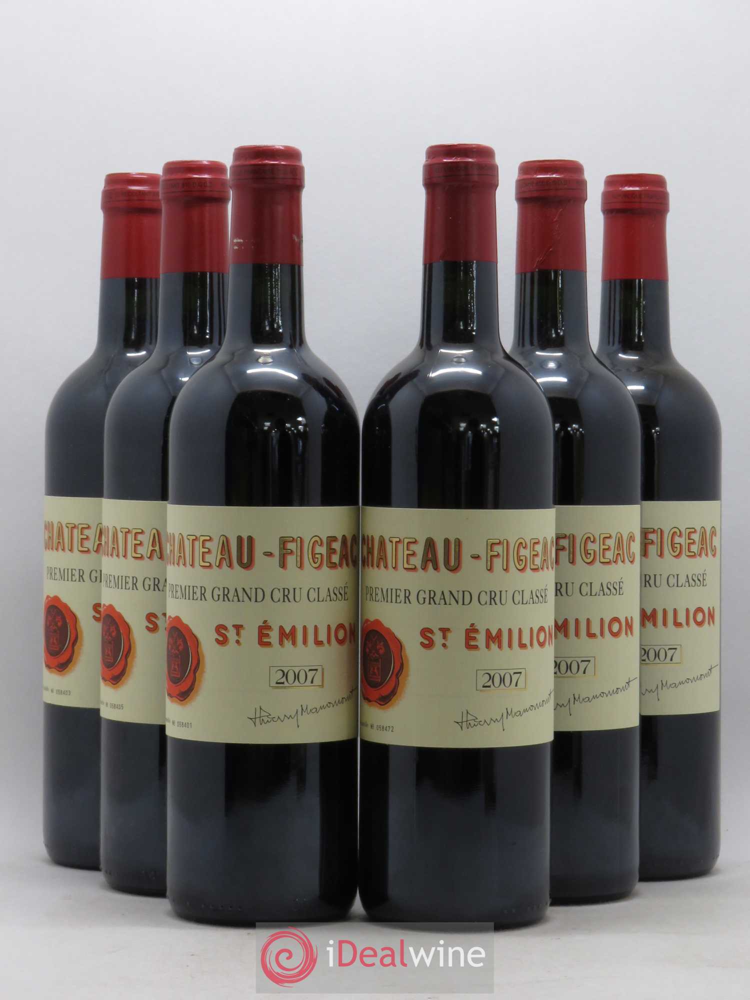 Château Figeac 1er Grand Cru Classé A 2007 - Lot de 6 bouteilles - 0