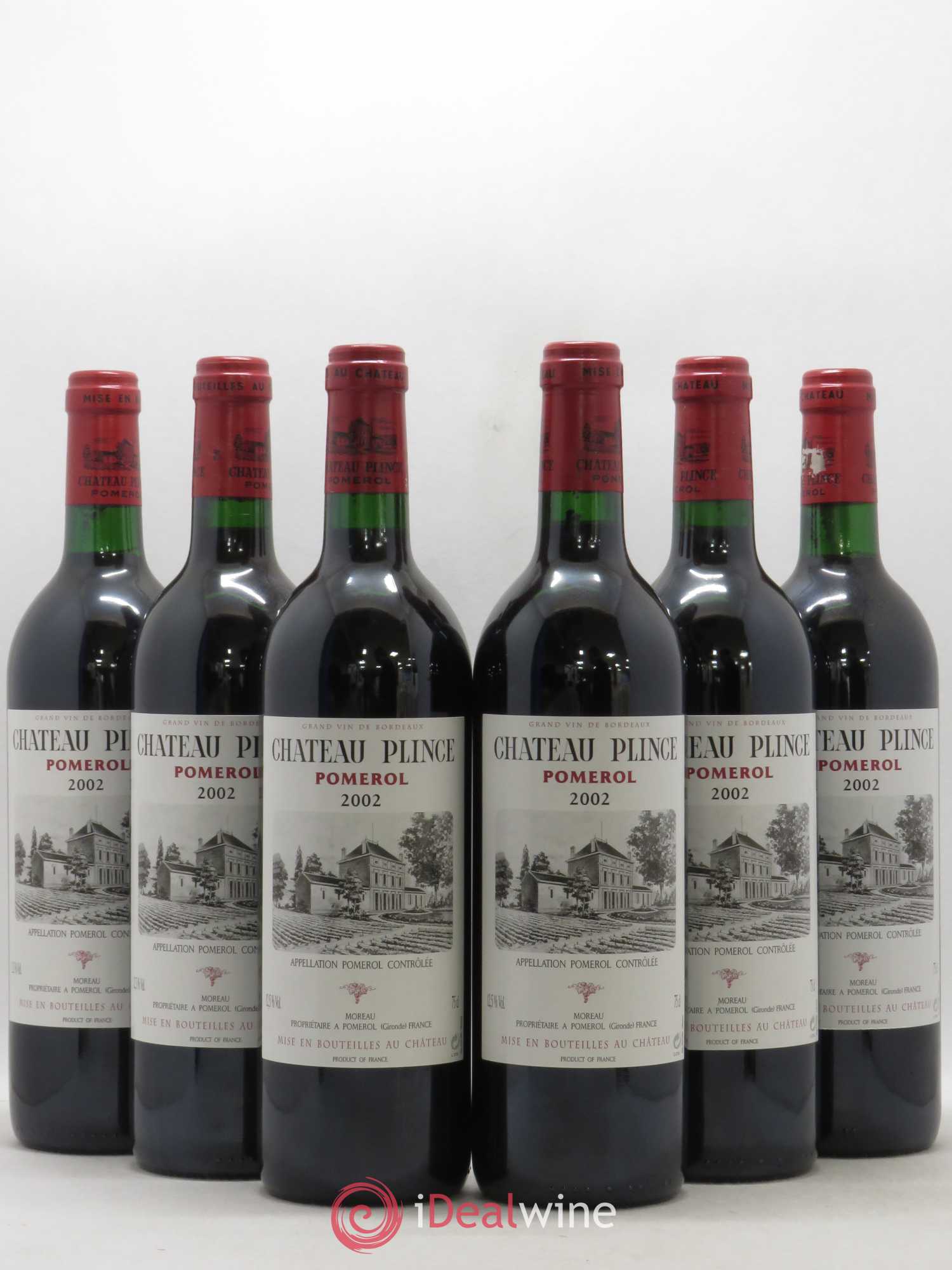 Château Plince 2002 - Lot de 6 bouteilles - 0