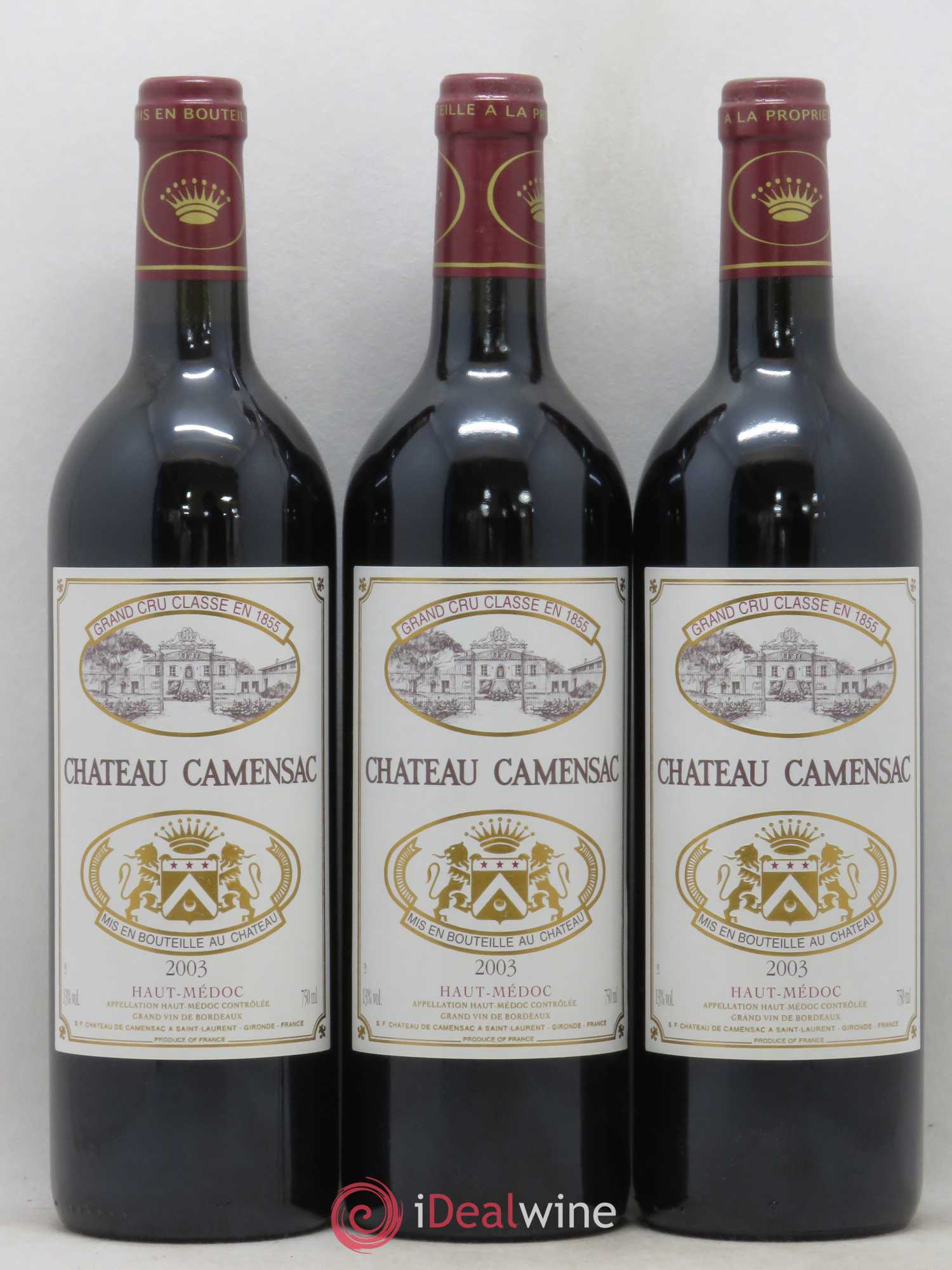 Château Camensac 5ème Grand Cru Classé 2003 - Lot de 6 bouteilles - 2