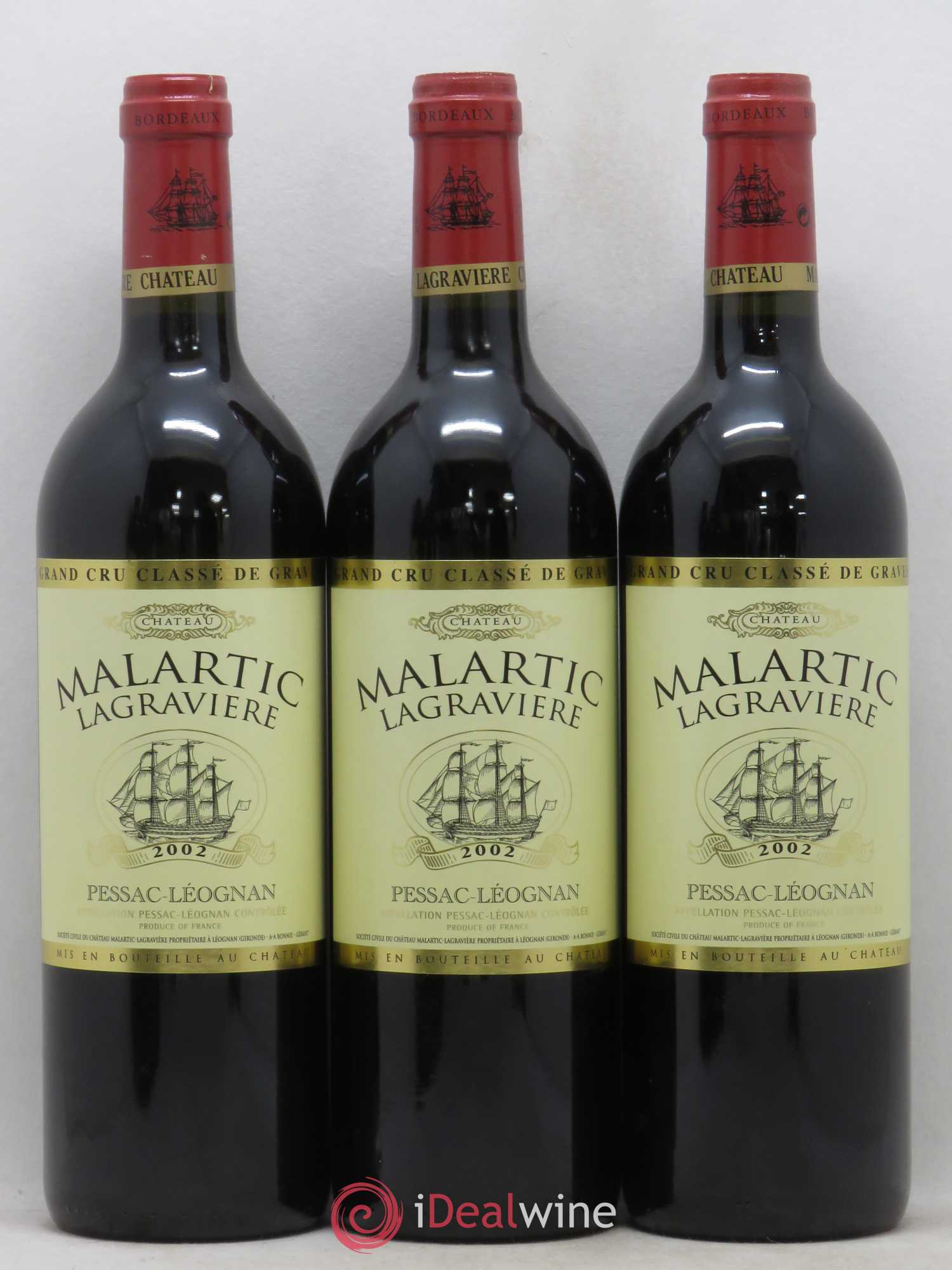 Château Malartic-Lagravière Cru Classé de Graves 2002 - Lot de 12 bouteilles - 2