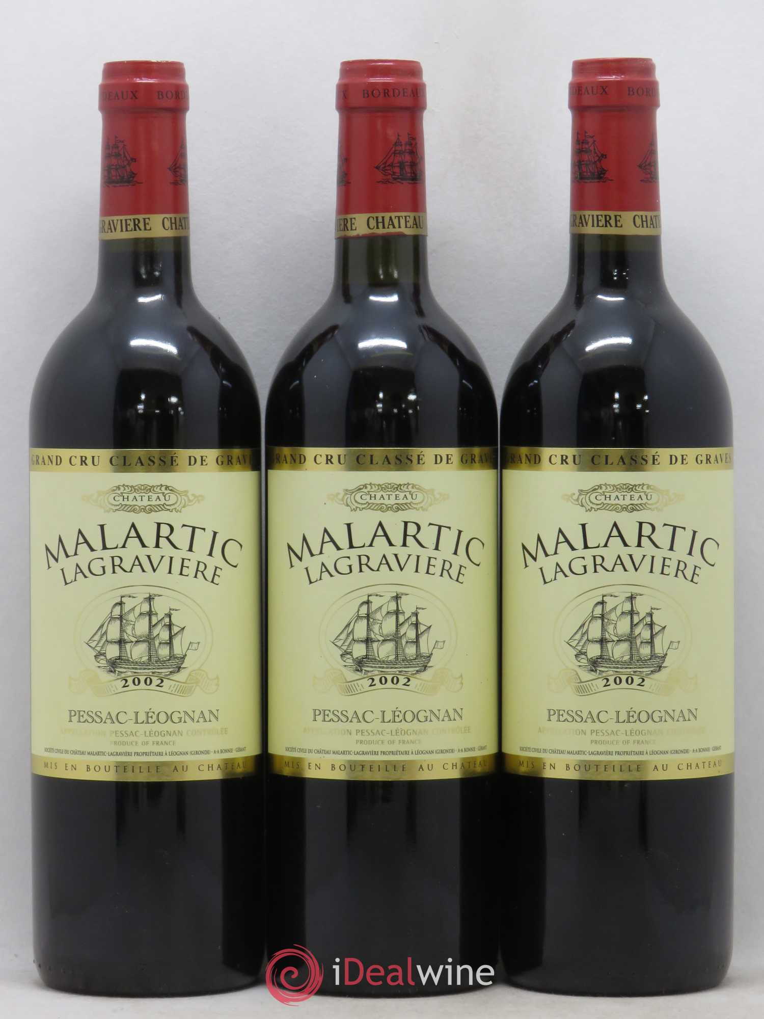 Château Malartic-Lagravière Cru Classé de Graves 2002 - Lot de 12 bouteilles - 3