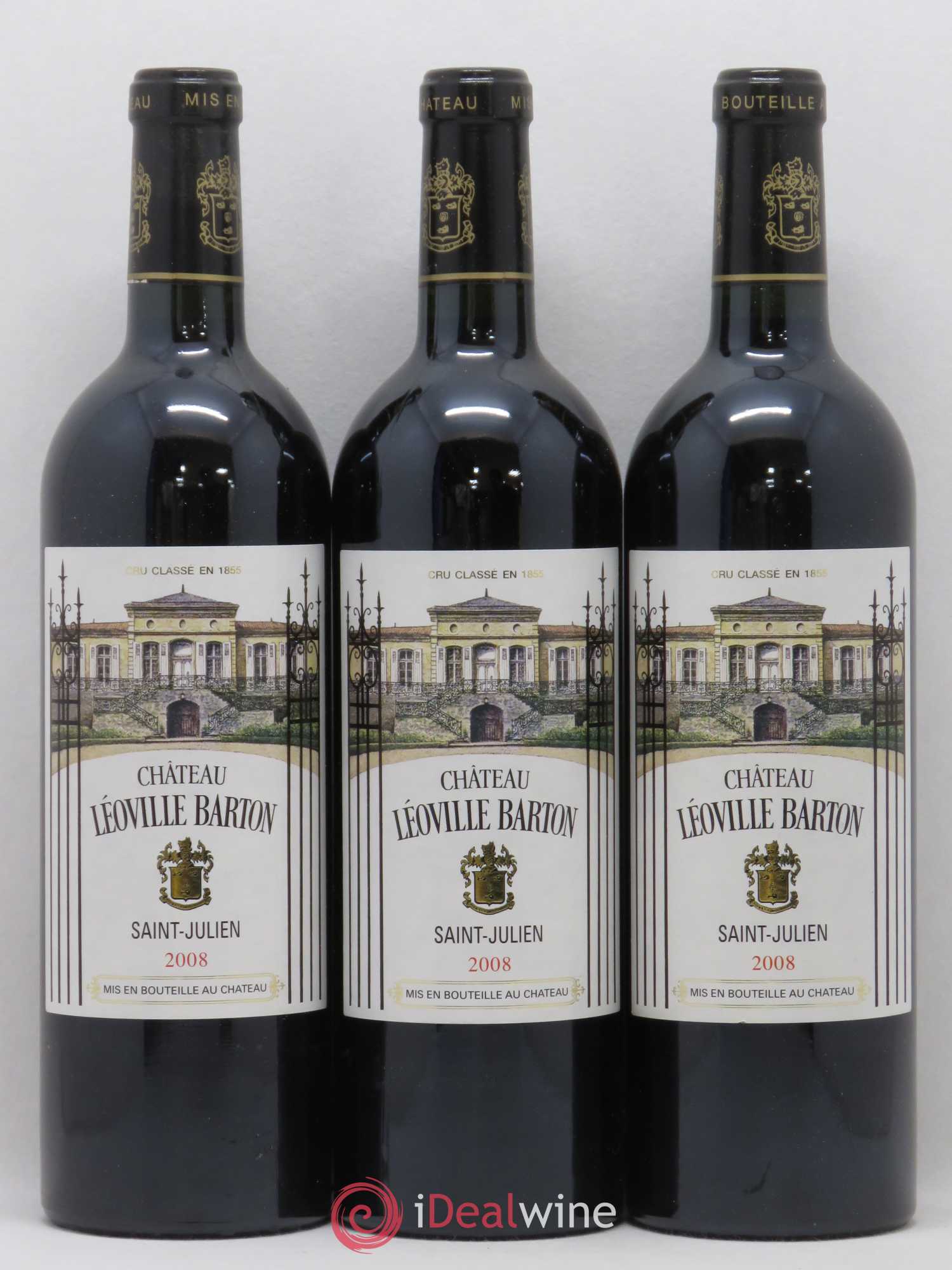 Château Léoville Barton 2ème Grand Cru Classé 2008 - Lot de 6 bouteilles - 1