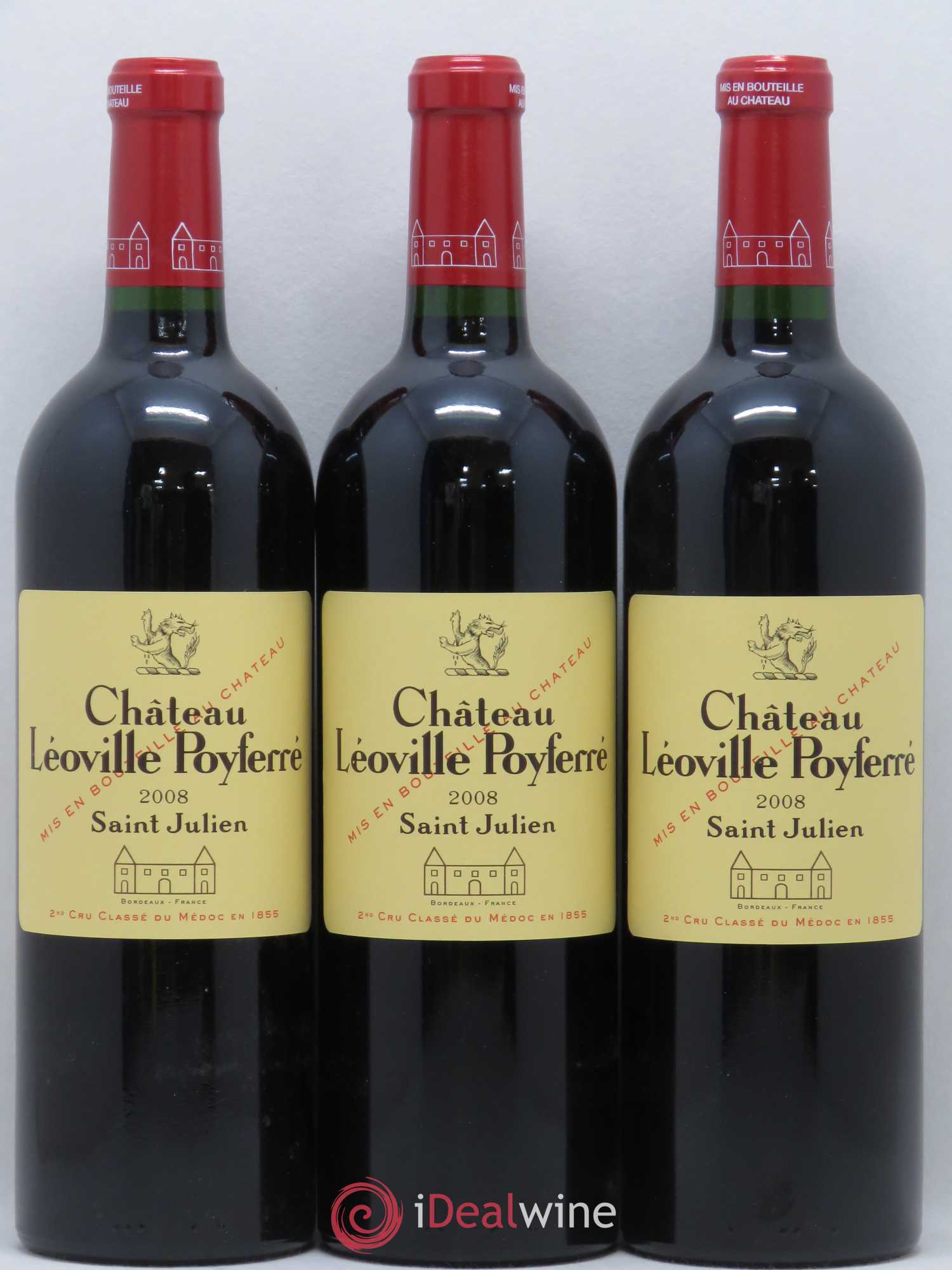 Château Léoville Poyferré 2ème Grand Cru Classé 2008 - Lot de 6 bouteilles - 2