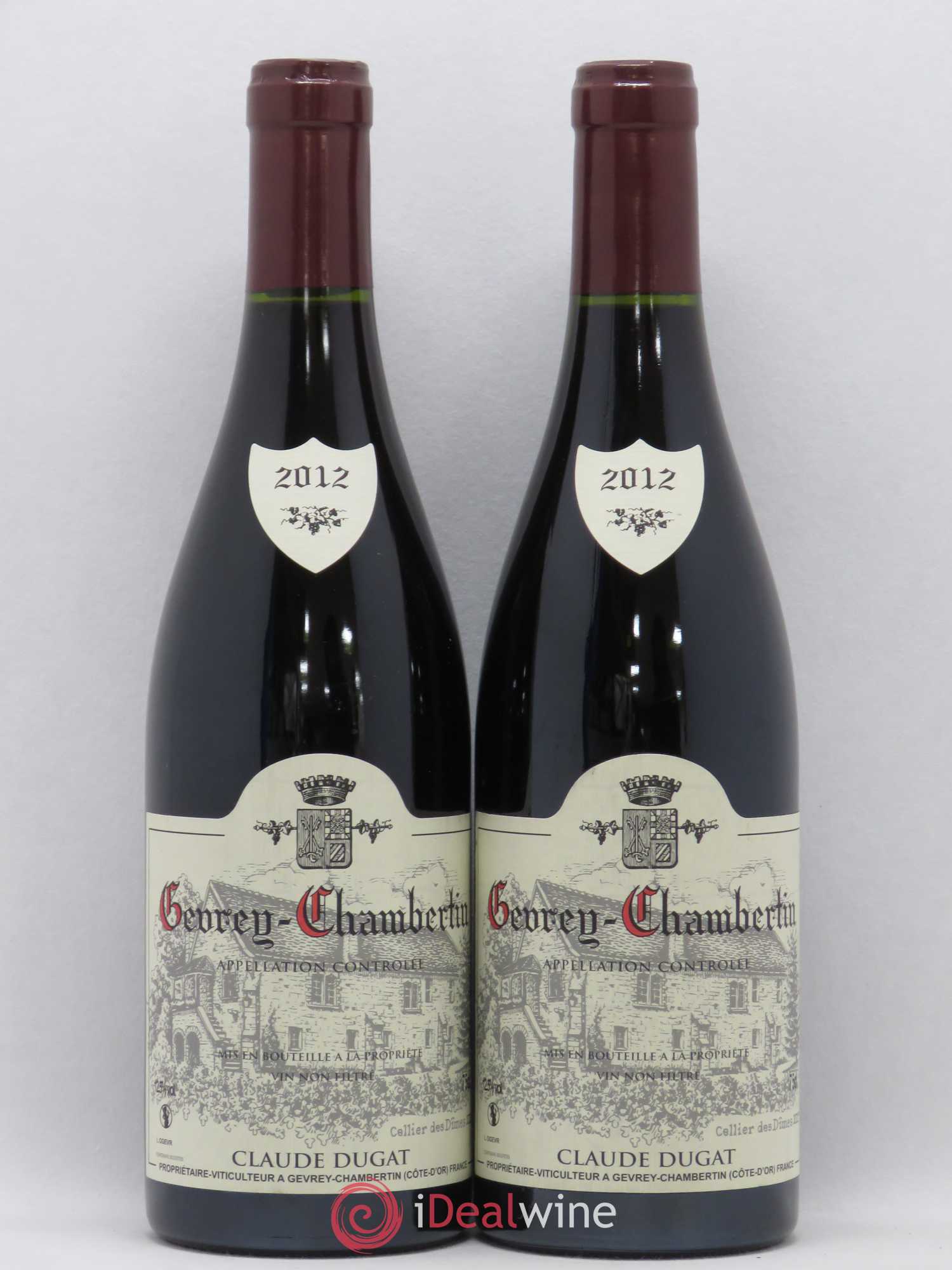 Gevrey-Chambertin Claude Dugat 2012 - Lot de 2 bouteilles - 0