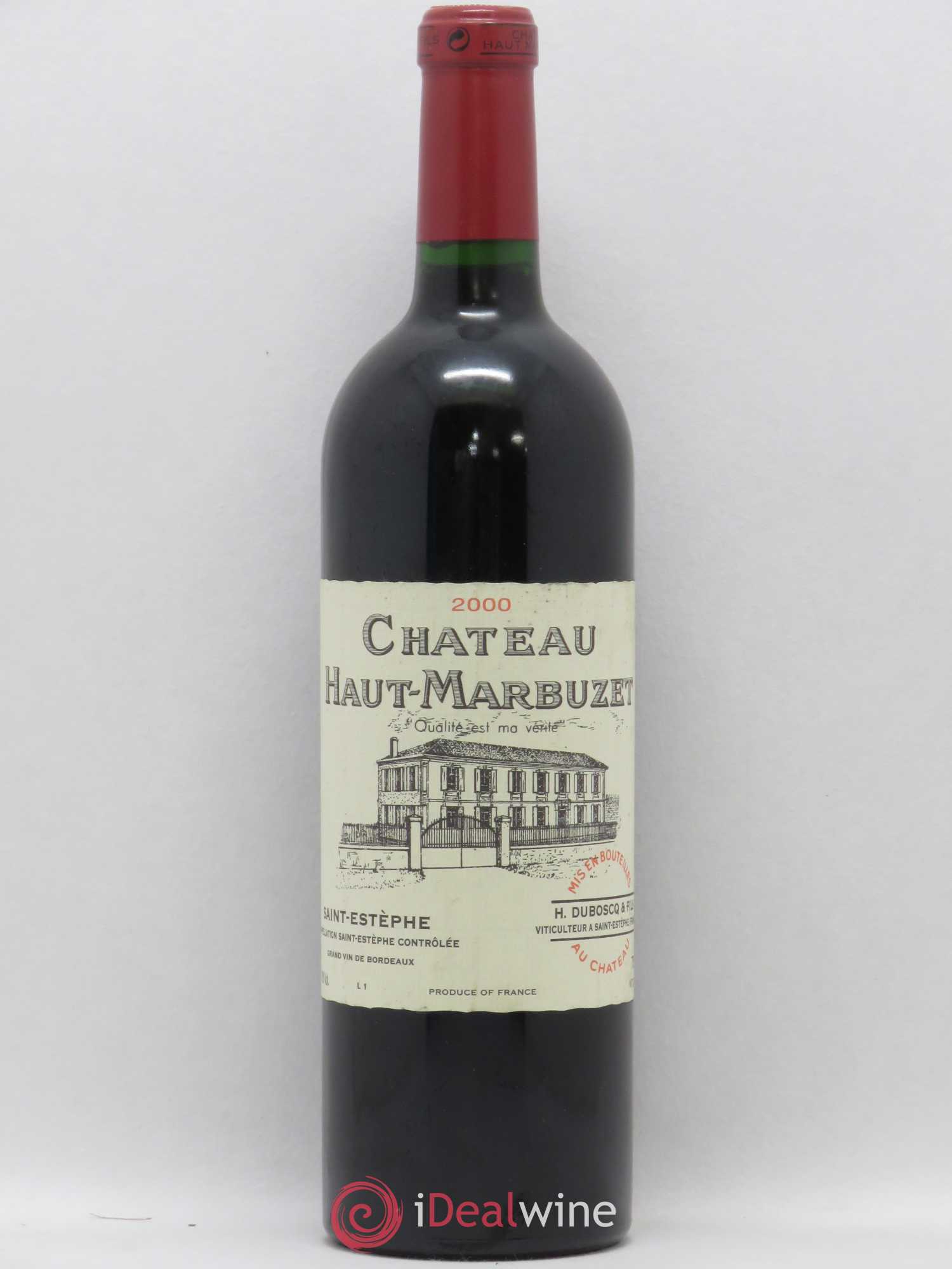 Château Haut Marbuzet 2000 - Lot de 1 bouteille - 0