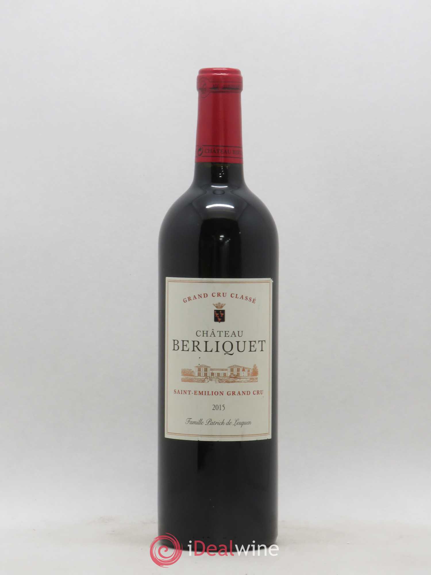 Château Berliquet Grand Cru Classé 2015 - Lot de 1 bouteille - 0