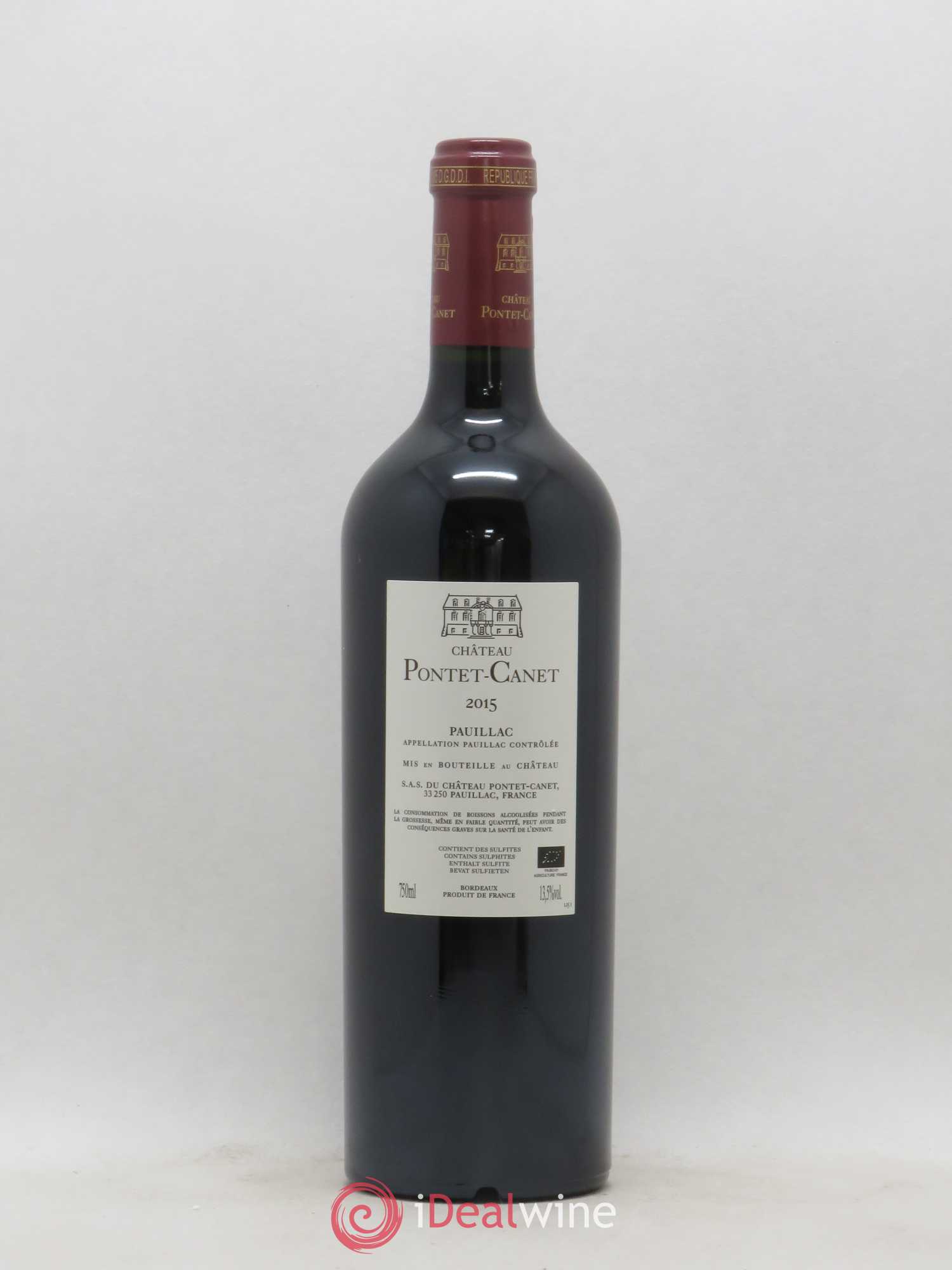 Château Pontet Canet 5ème Grand Cru Classé 2015 - Lot de 1 bouteille - 1