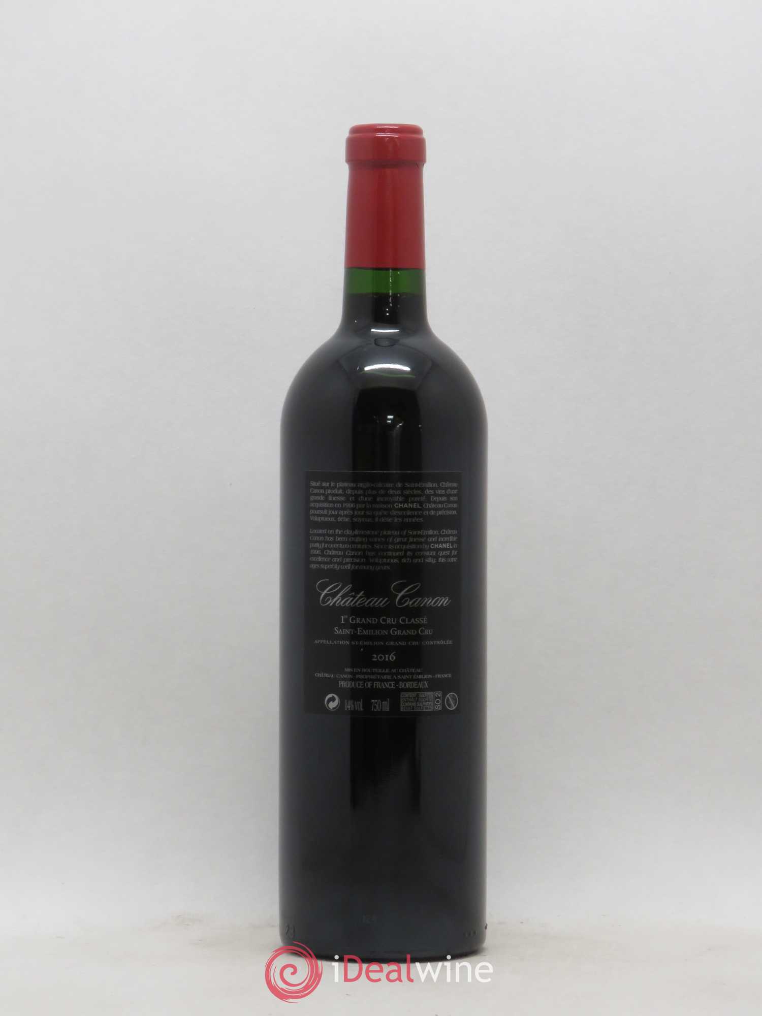 Château Canon 1er Grand Cru Classé B 2016 - Lot de 1 bouteille - 1