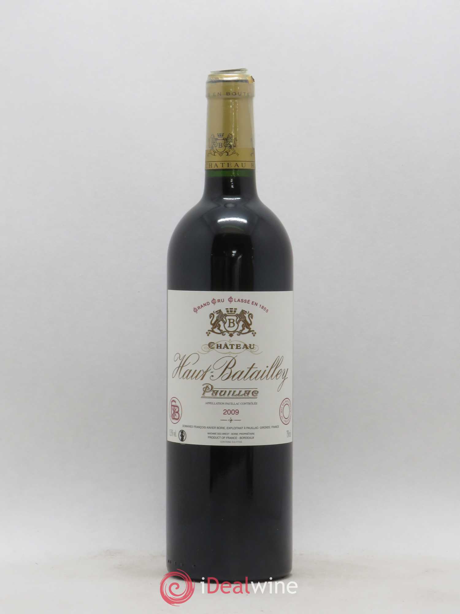 Château Haut Batailley 5ème Grand Cru Classé 2009 - Lot de 1 bouteille - 0