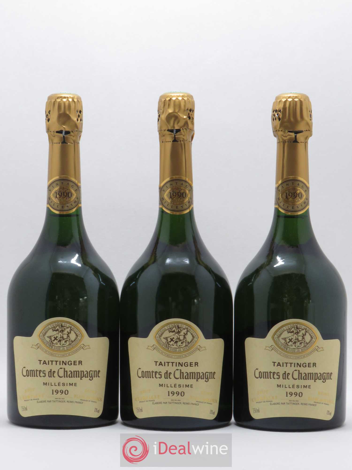 Comtes de Champagne Taittinger 1990 - Lot de 3 bouteilles - 0