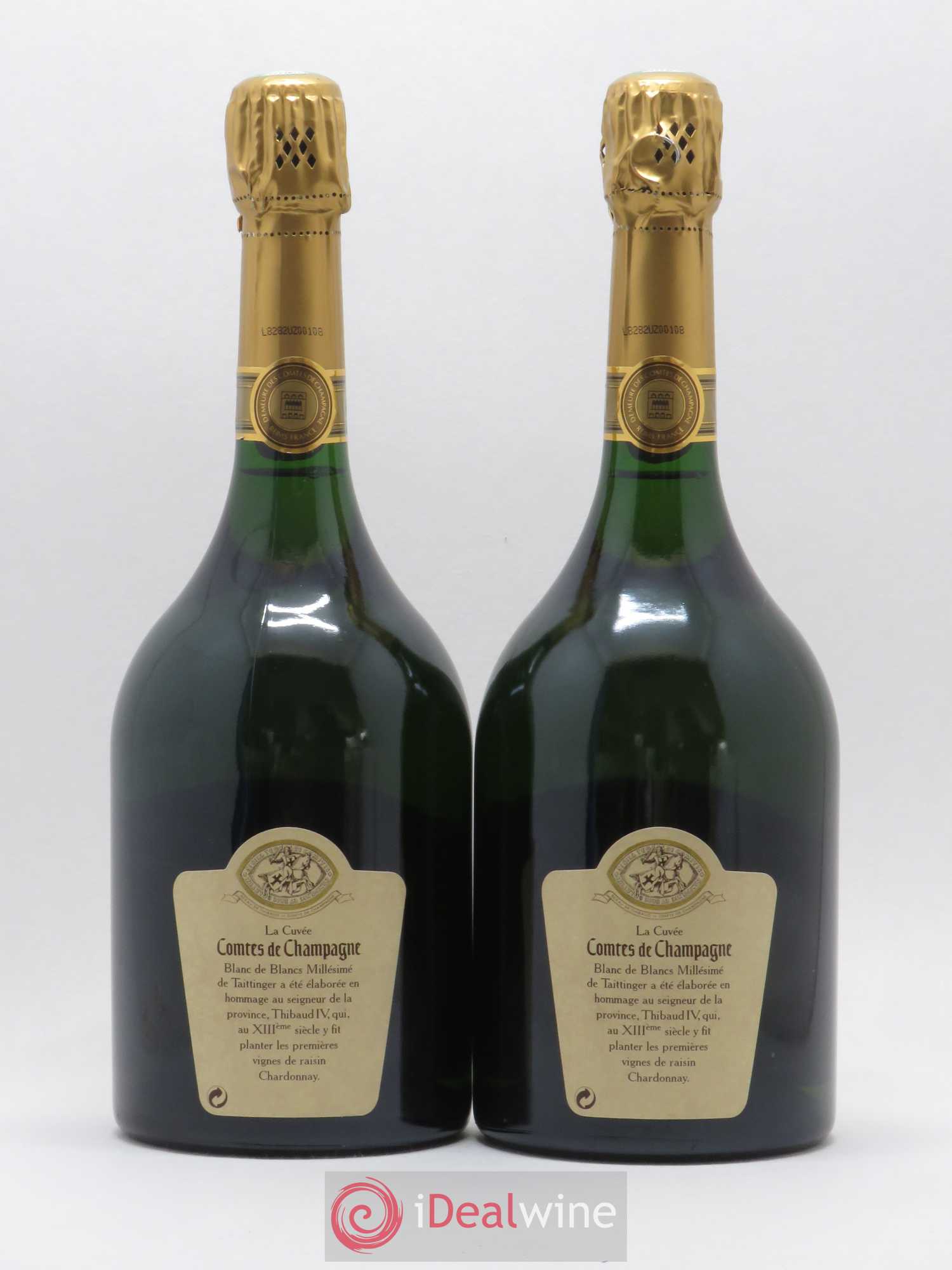 Comtes de Champagne Taittinger 1990 - Lot de 2 bouteilles - 1