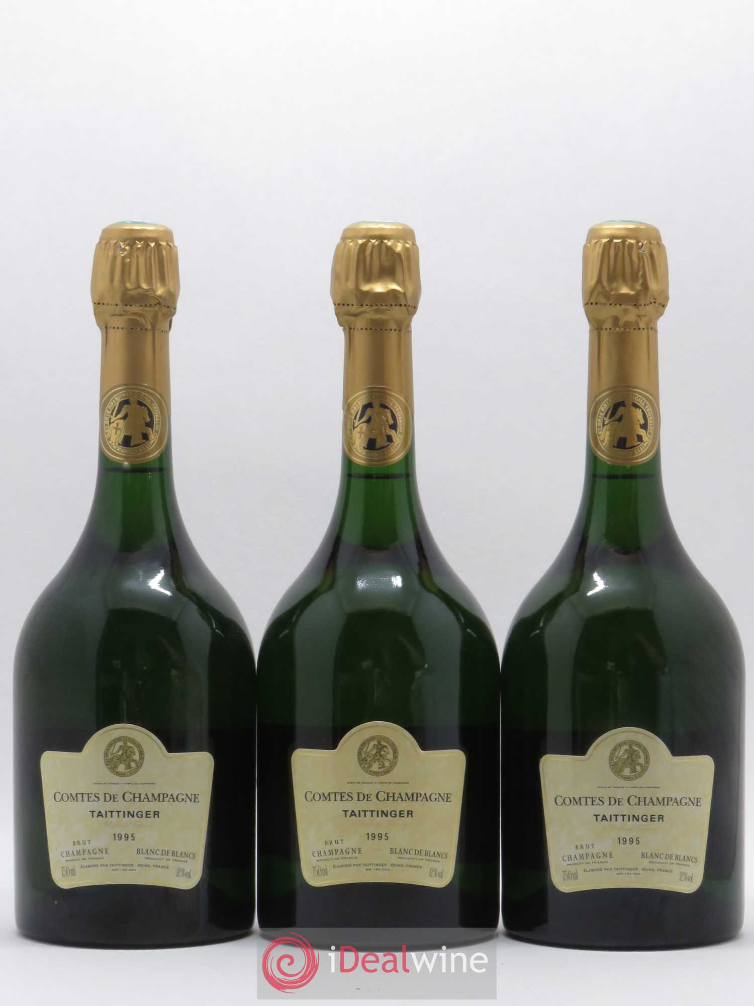 Comtes de Champagne Taittinger 1995 - Lot de 3 bouteilles - 0