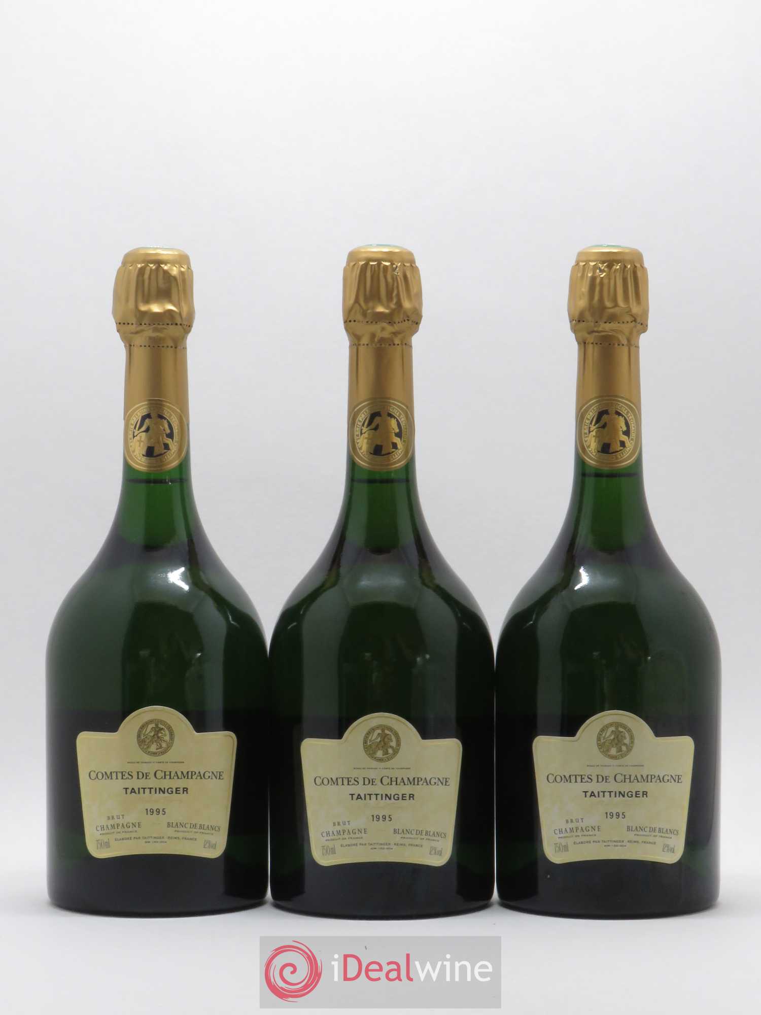 Comtes de Champagne Taittinger 1995 - Lot de 3 bouteilles - 0