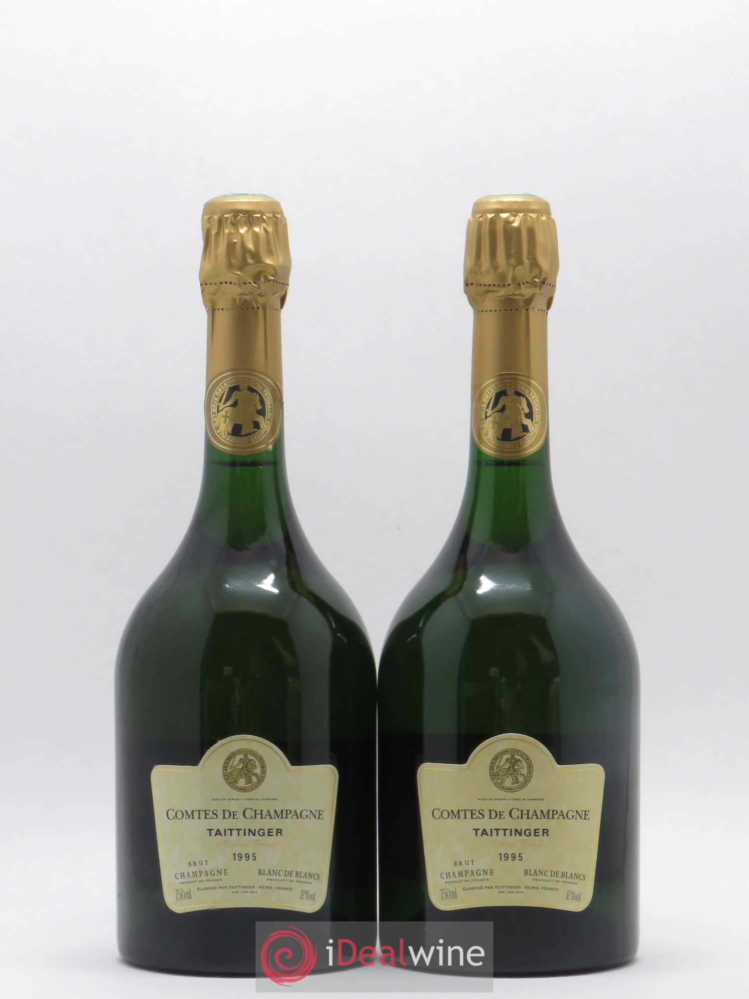 Comtes de Champagne Taittinger 1995 - Lot de 2 bouteilles - 0