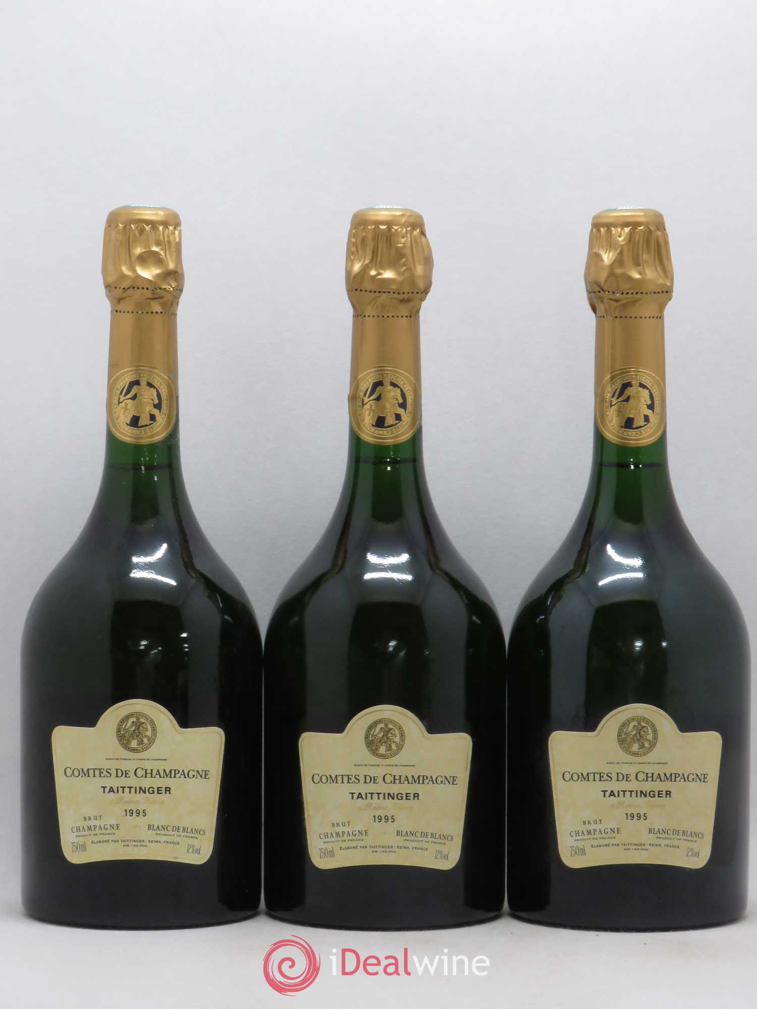 Comtes de Champagne Taittinger 1995 - Lot de 6 bouteilles - 1