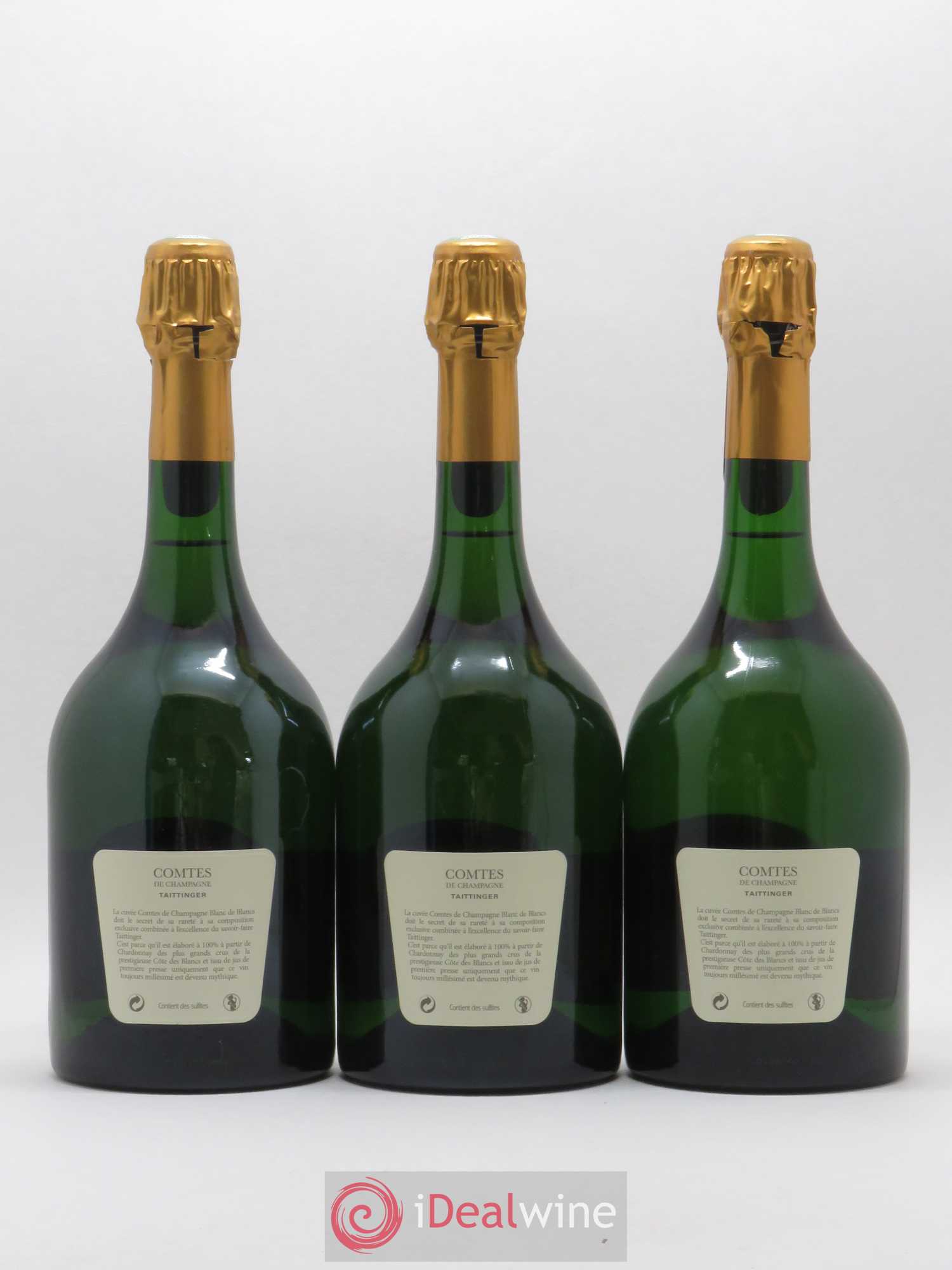 Comtes de Champagne Taittinger 1999 - Lot de 3 bouteilles - 1