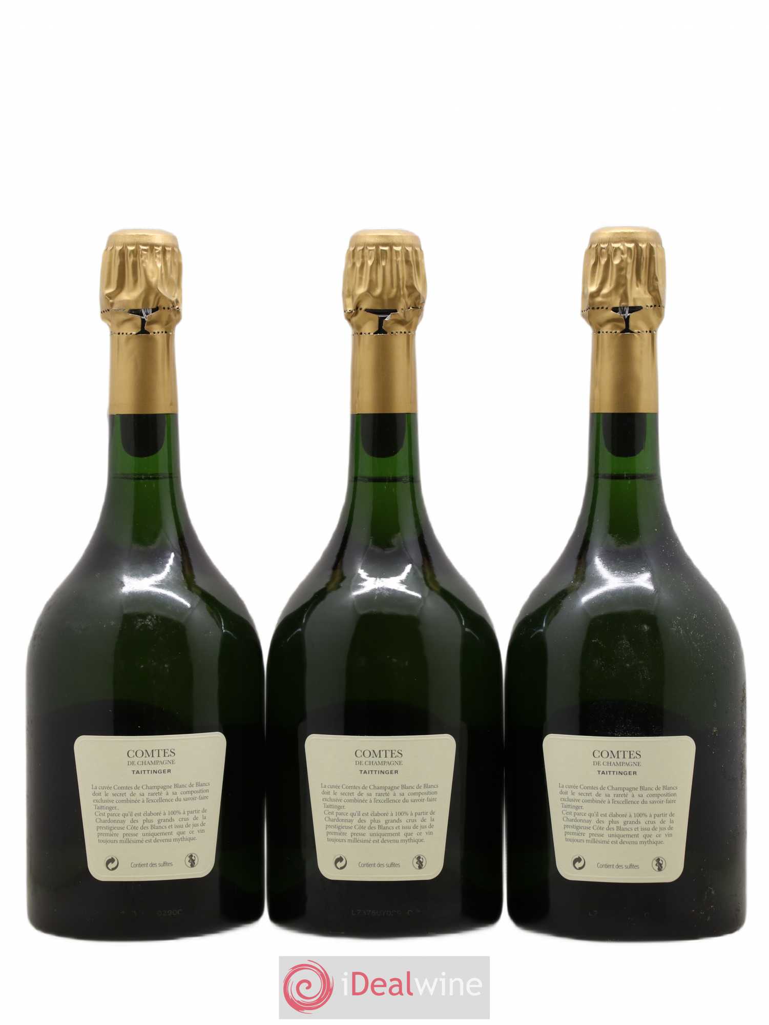 Comtes de Champagne Taittinger 1998 - Lot de 3 bouteilles - 1