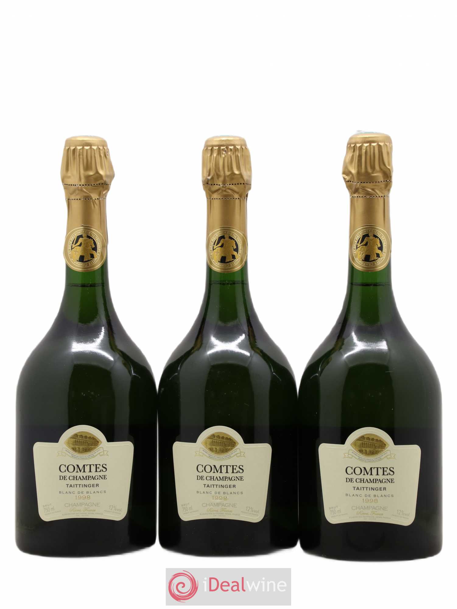 Comtes de Champagne Taittinger 1998 - Lot de 3 bouteilles - 0