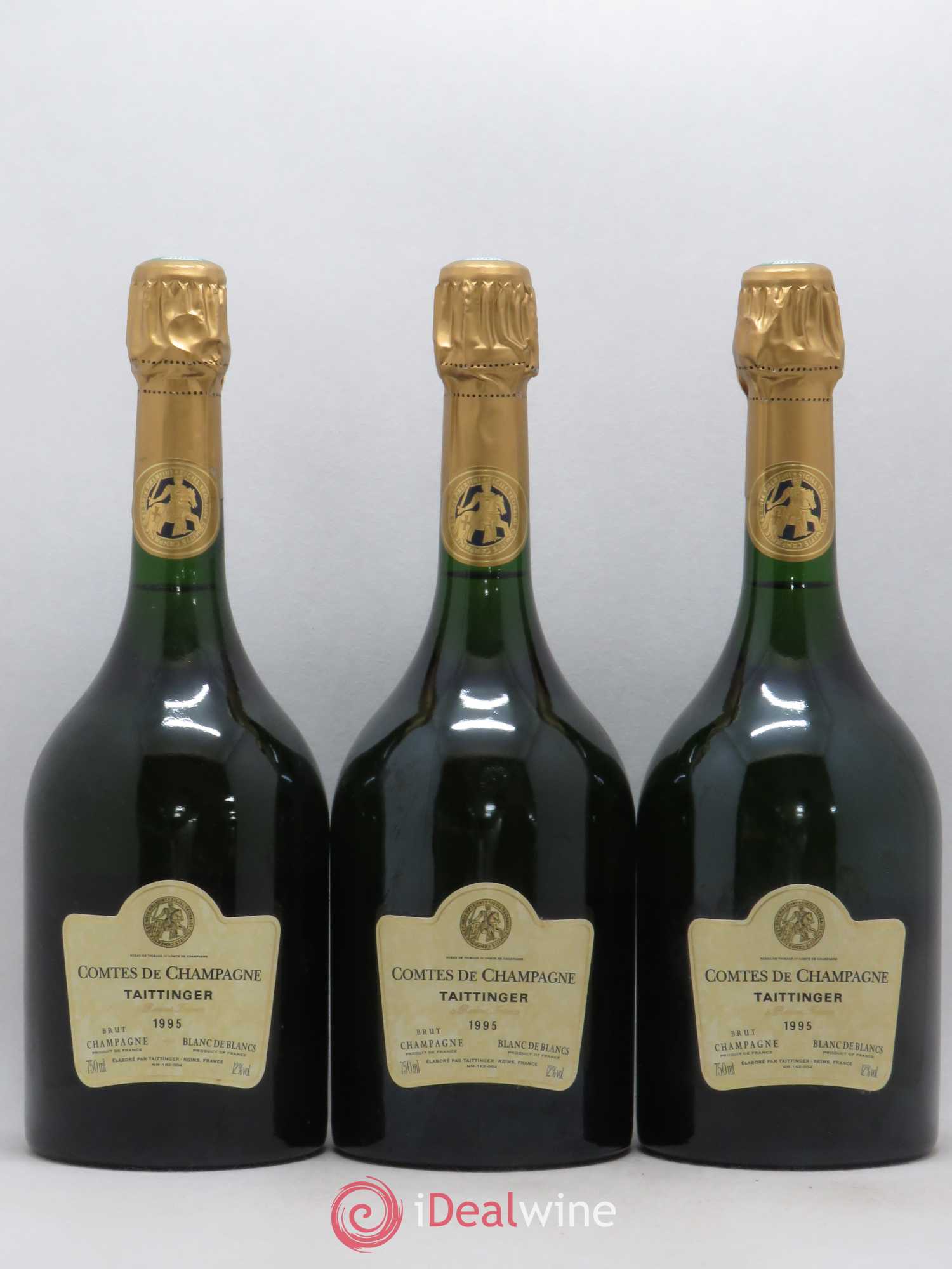 Comtes de Champagne Taittinger 1995 - Lot de 3 bouteilles - 0