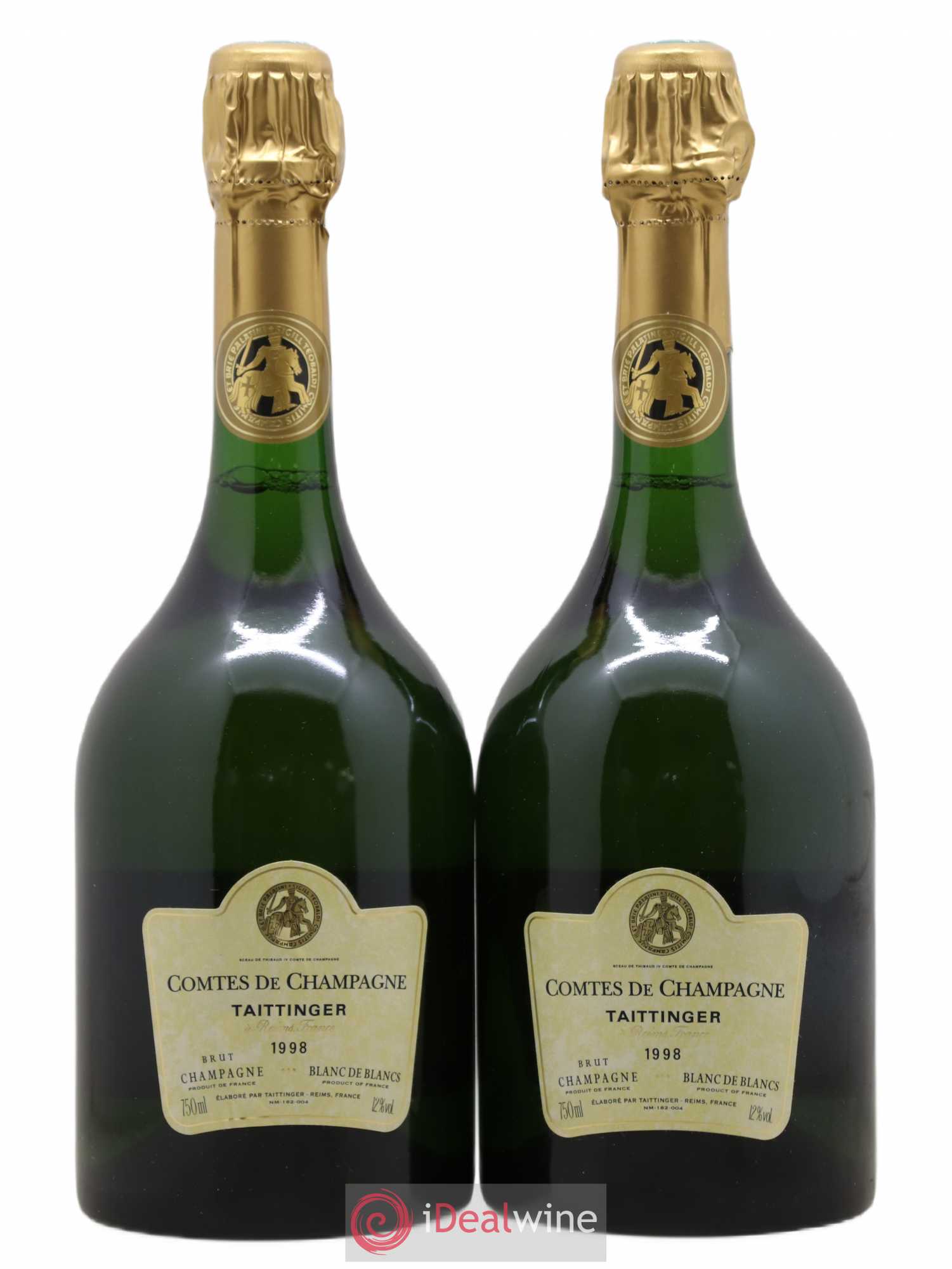 Comtes de Champagne Taittinger 1998 - Lot de 2 bouteilles - 0