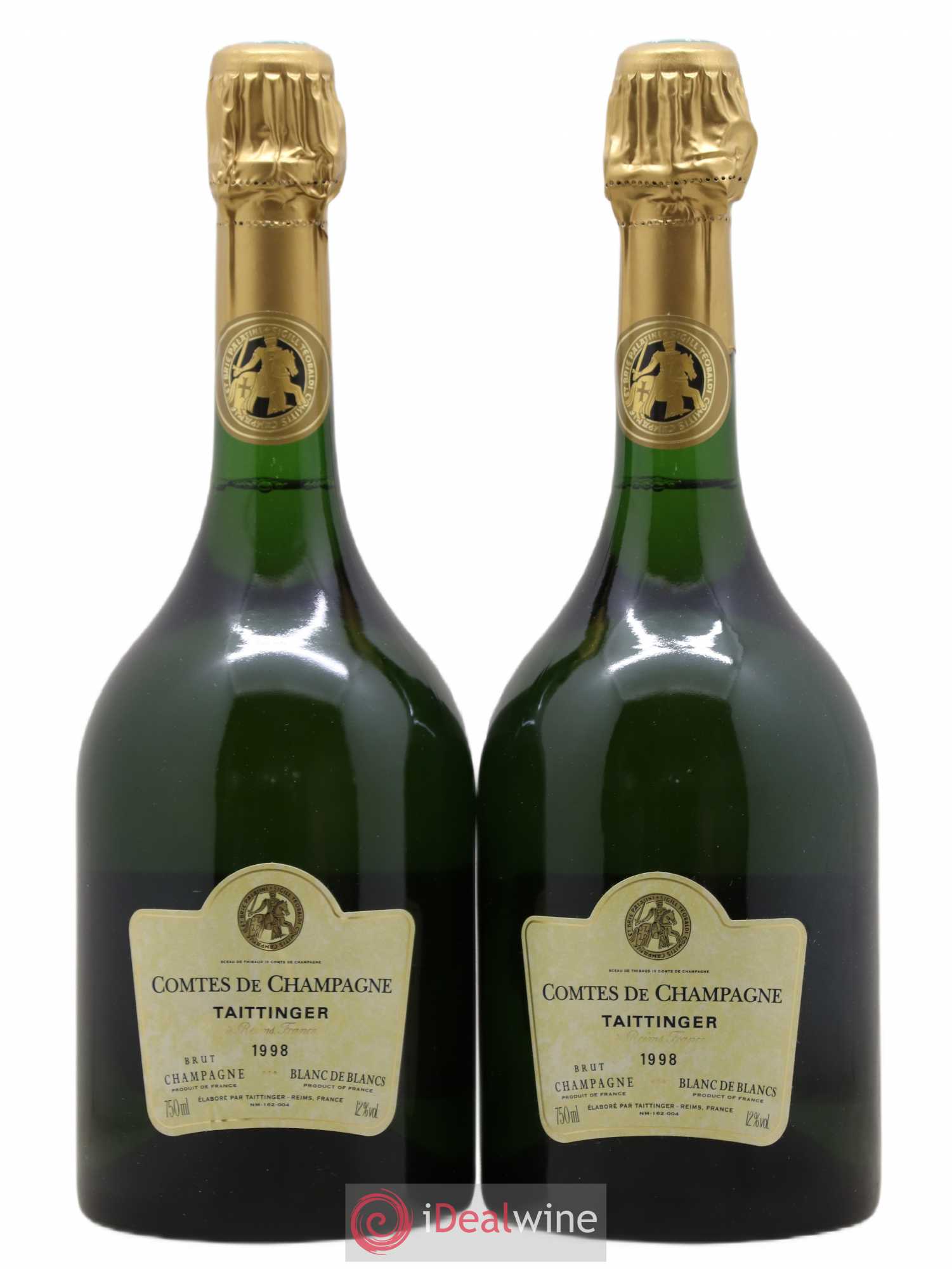 Comtes de Champagne Taittinger 1998 - Lot de 2 bouteilles - 0
