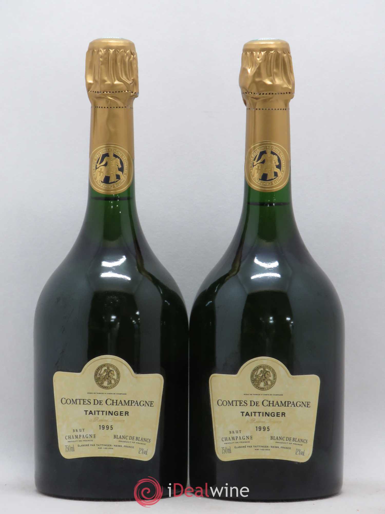 Comtes de Champagne Taittinger 1995 - Lot de 2 bouteilles - 0