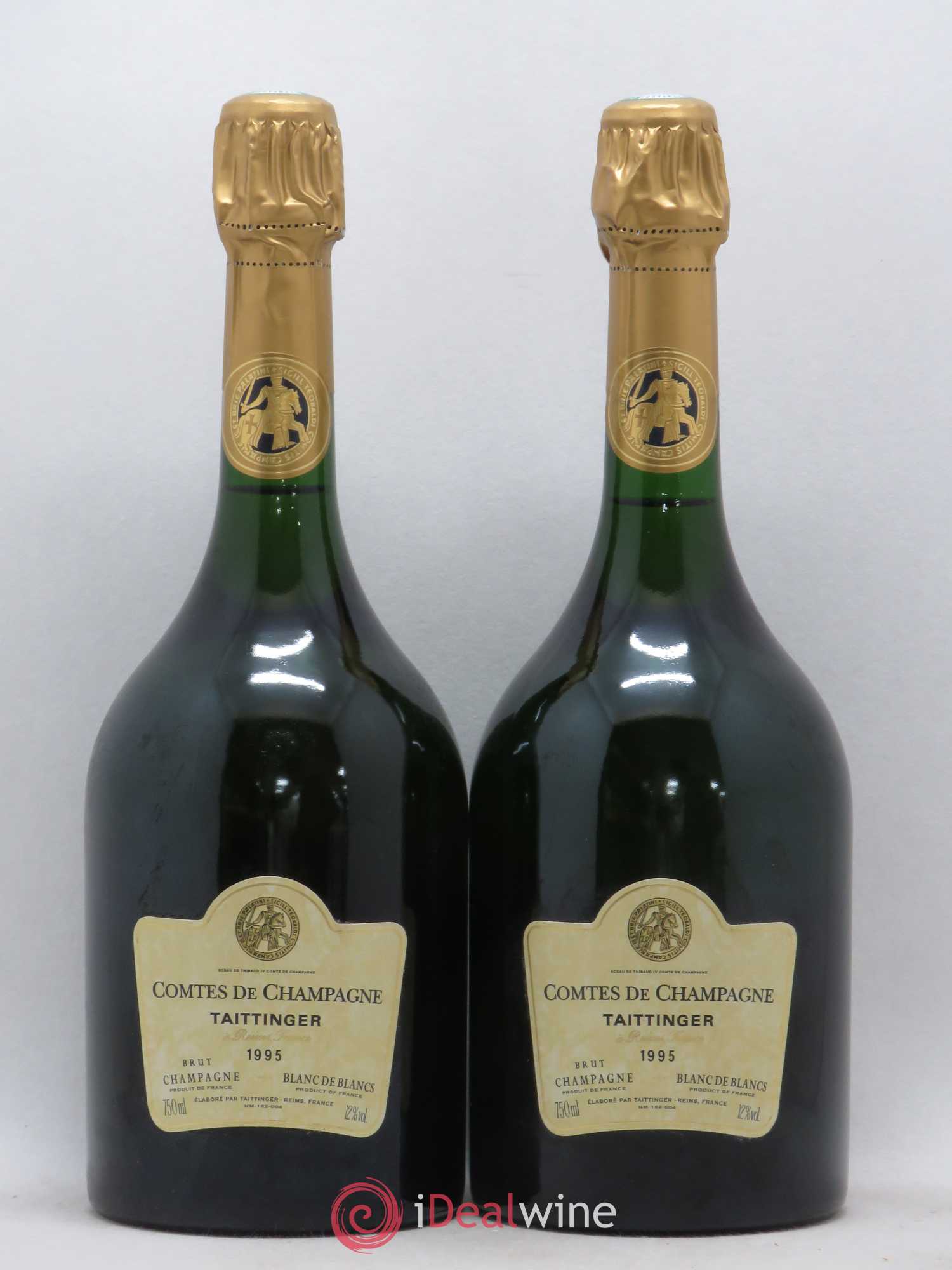 Comtes de Champagne Taittinger 1995 - Lot de 2 bouteilles - 0