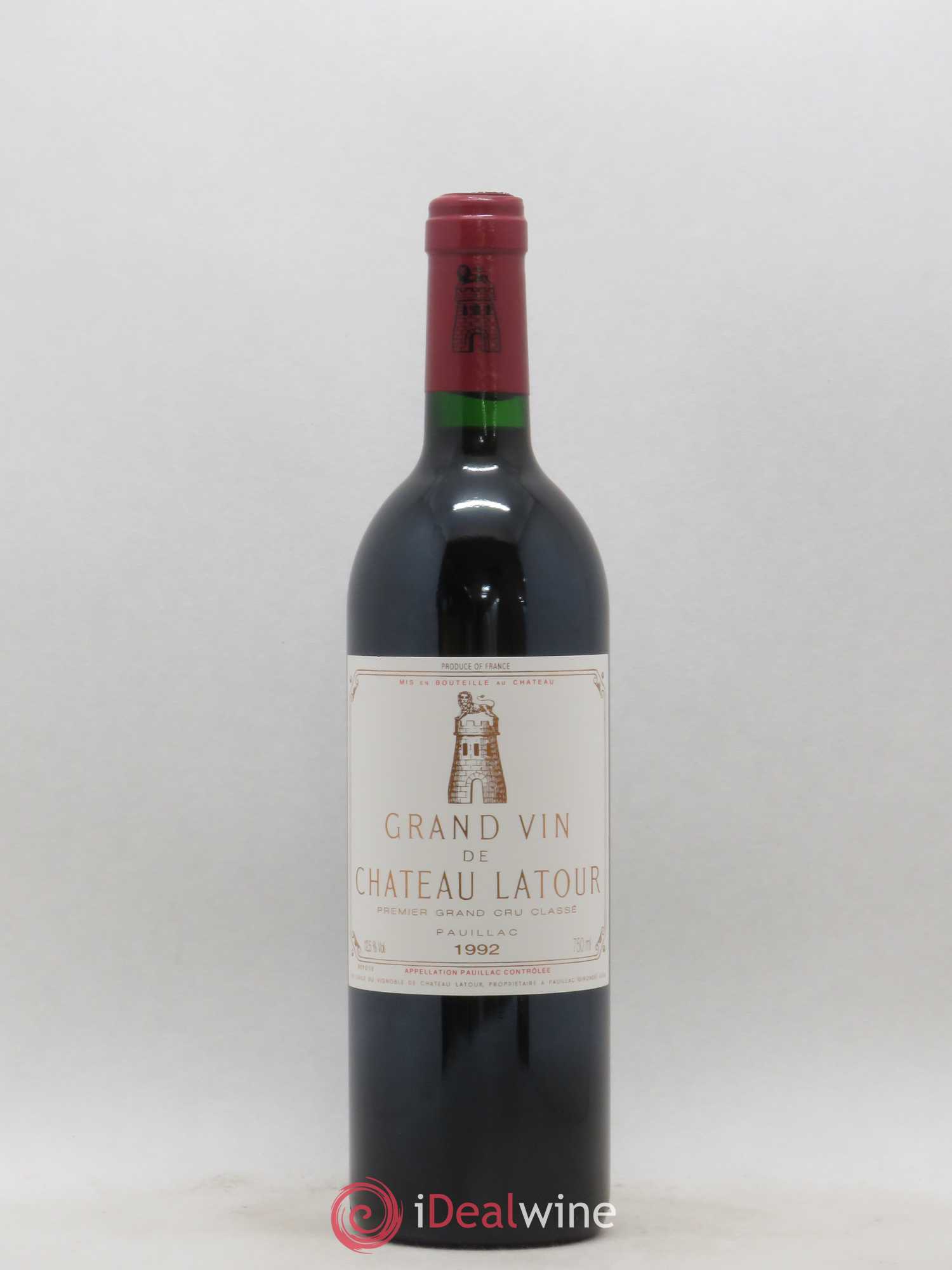 Château Latour 1er Grand Cru Classé 1992 - Lot de 1 bouteille - 0