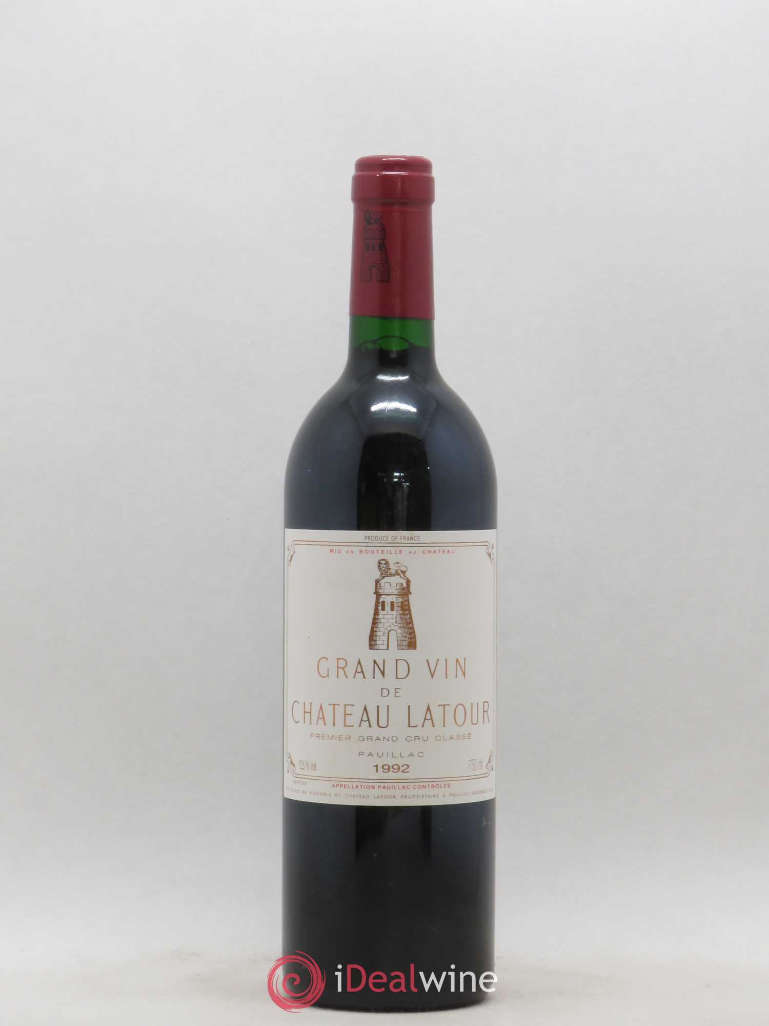 Château Latour 1er Grand Cru Classé 1992 - Lot de 1 bouteille - 0