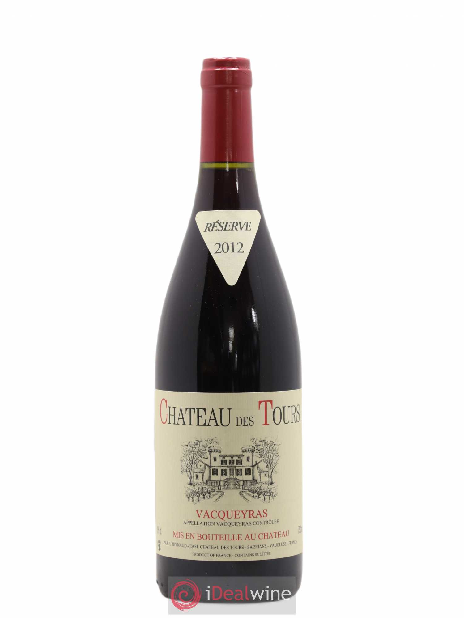 Vacqueyras Château des Tours Emmanuel Reynaud 2012 - Lot de 1 bouteille - 0