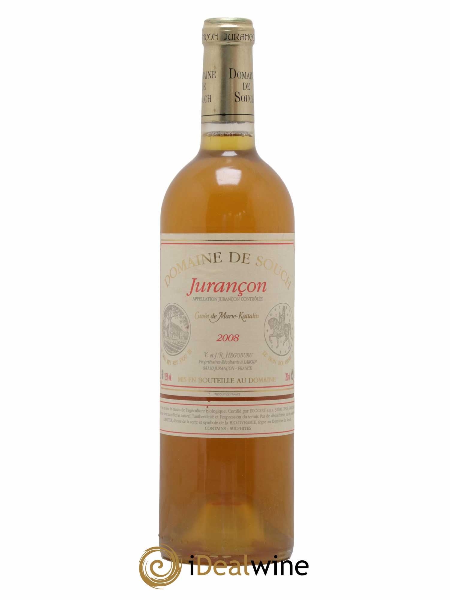 Jurançon Marie Kattalyn Souch (Domaine de) 2008 - Lotto di 1 bottiglia - 0