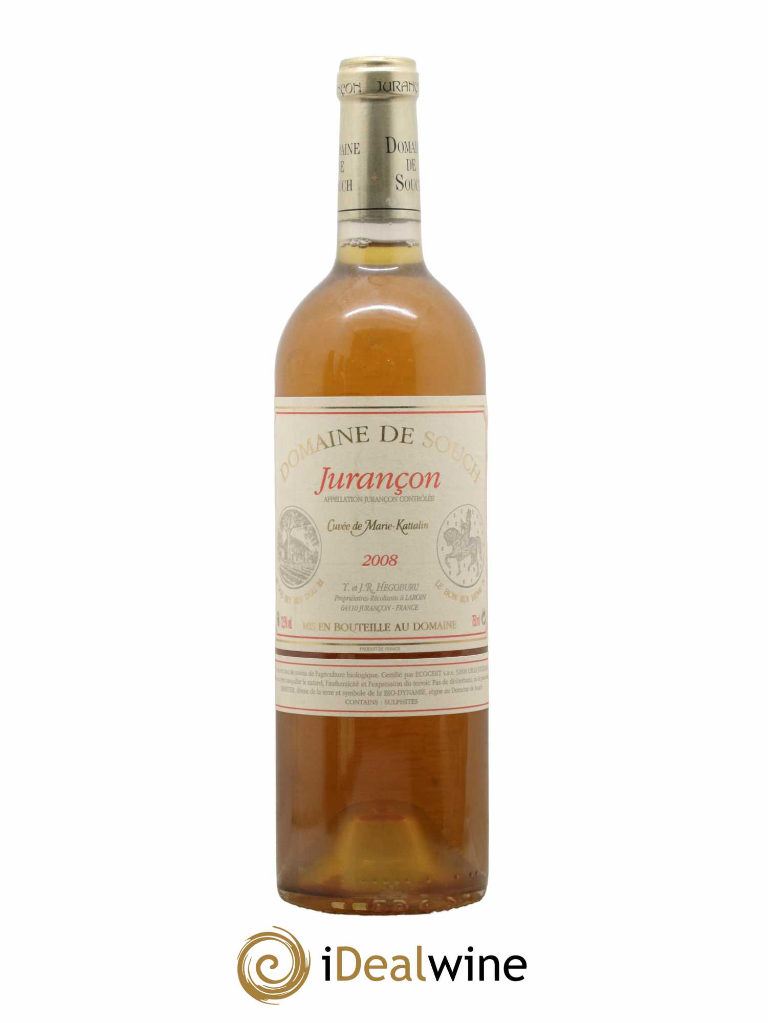 Jurançon Marie Kattalyn Souch (Domaine de) 2008 - Lot de 1 bouteille - 0