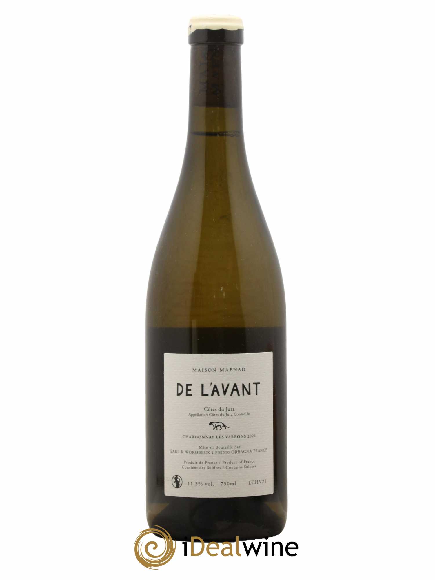 Côtes du Jura De l'Avant Les Varrons Katie Worobeck Maison Maenad 2021 - Lot de 1 bouteille - 1