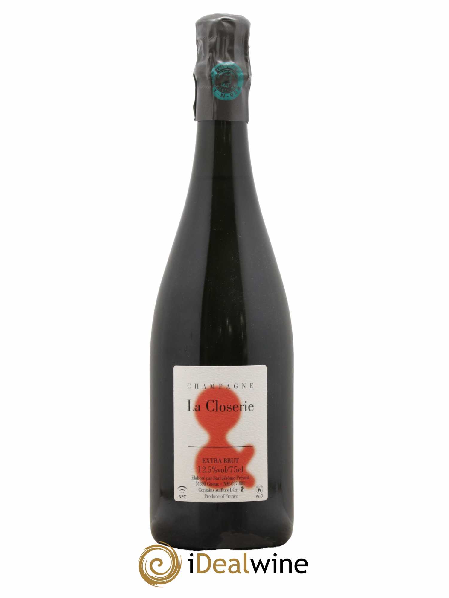 La Closerie Jérôme Prévost Extra Brut - Lot de 1 bouteille - 0