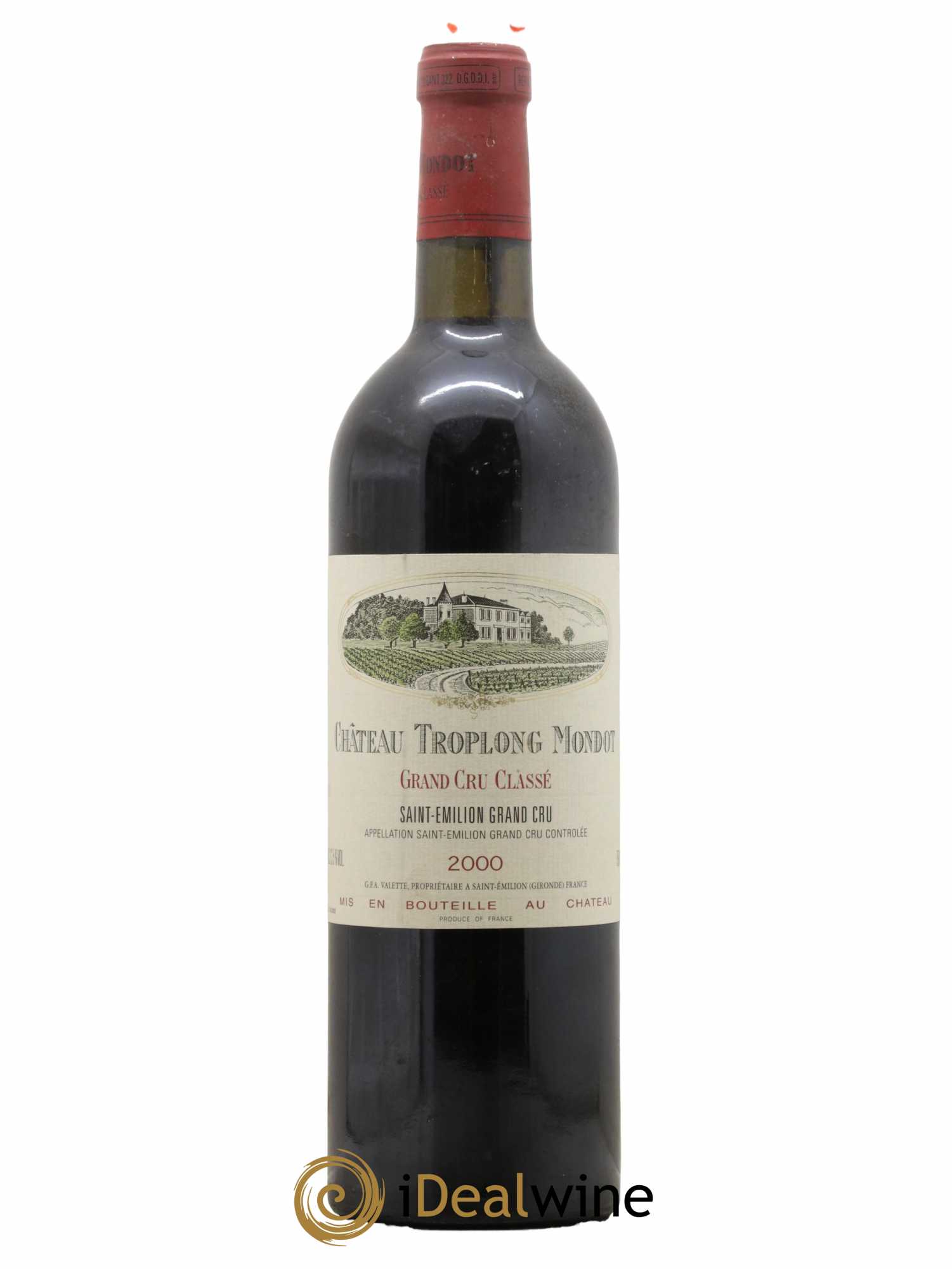 Château Troplong Mondot 1er Grand Cru Classé B 2000 - Lot de 1 bouteille - 0