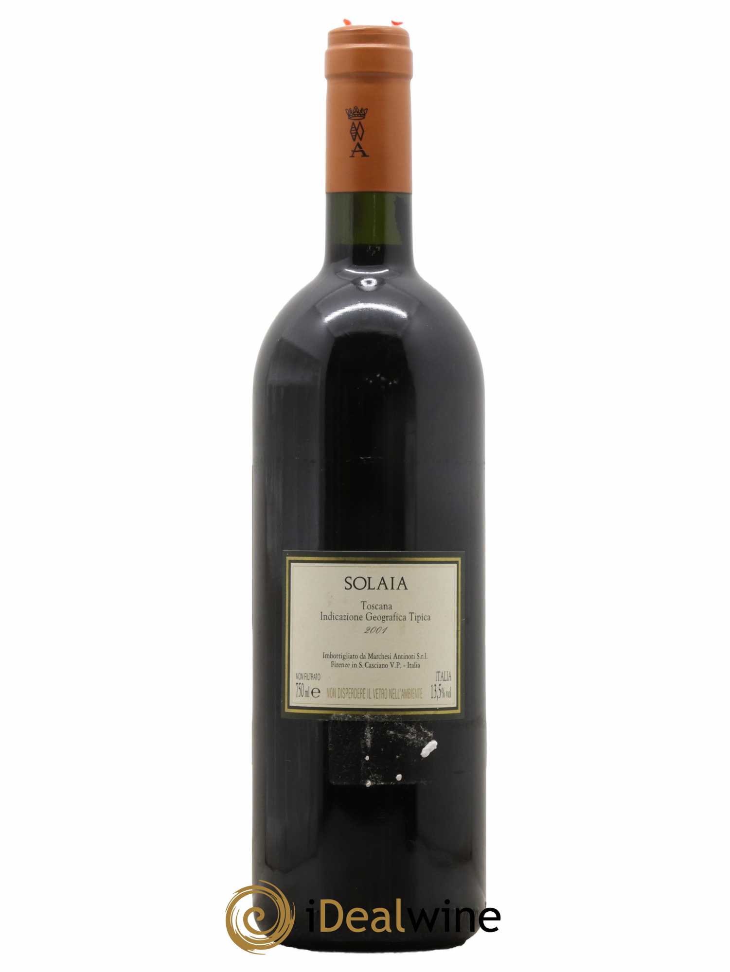Toscana IGT Solaia Tenuta Tignanello - Marchesi Antinori 2001 - Lot de 1 bouteille - 1