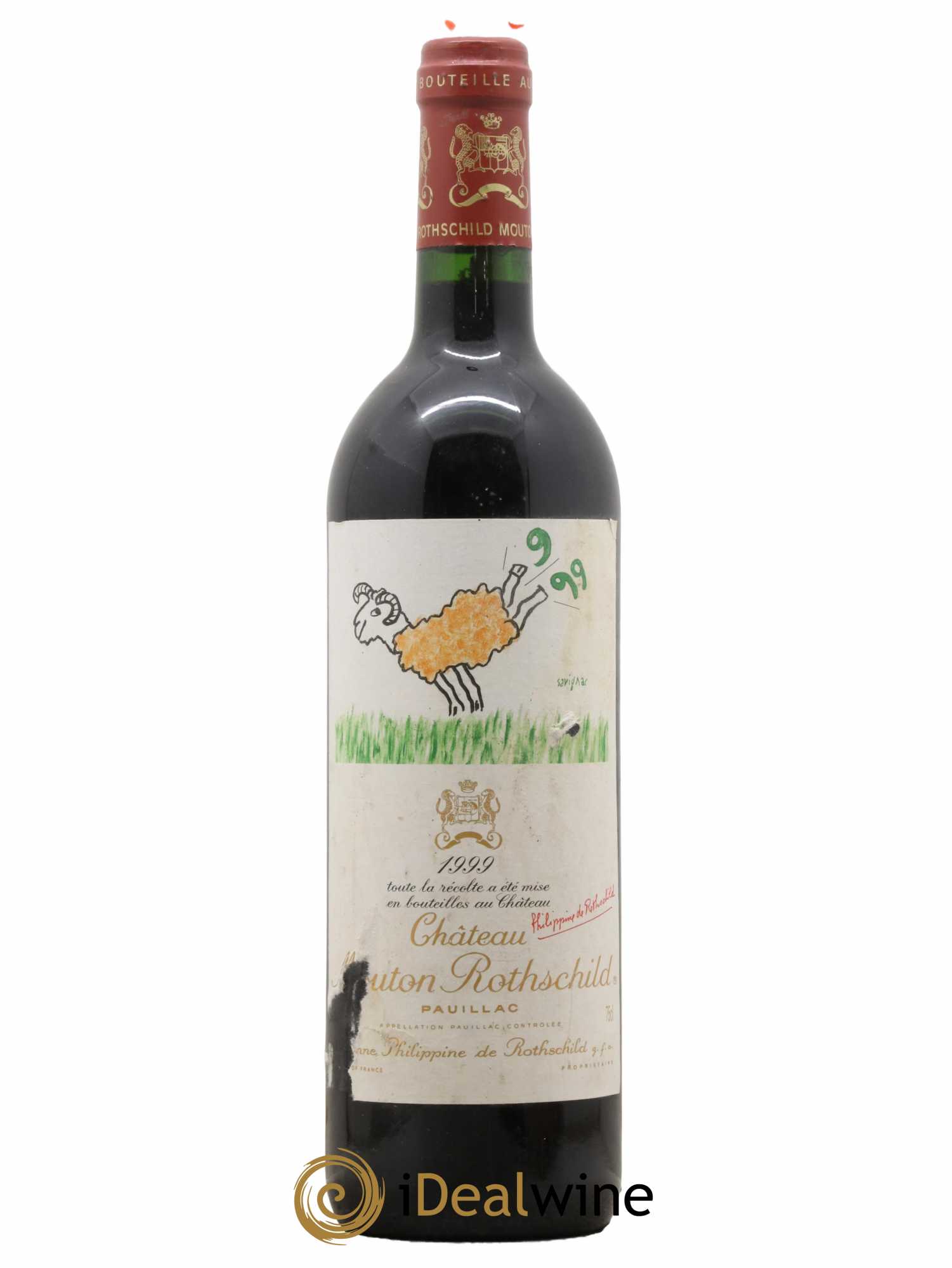 Château Mouton Rothschild 1er Grand Cru Classé 1999 - Lot de 1 bouteille - 0