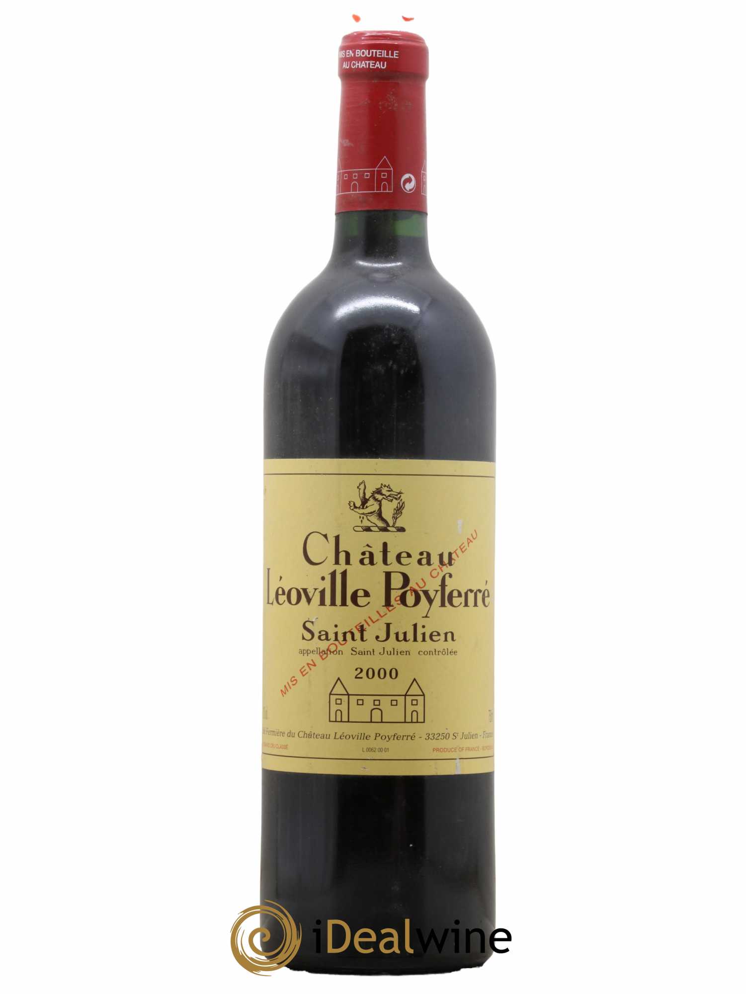 Château Léoville Poyferré 2ème Grand Cru Classé 2000 - Lot de 1 bouteille - 0