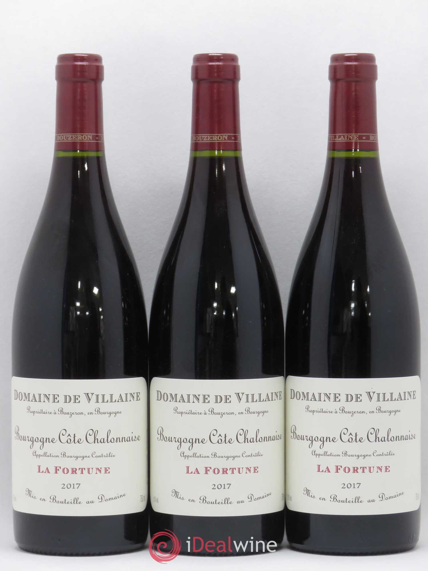 Bourgogne La Fortune Domaine de Villaine Bourgogne Côte Châlonnaise 2017 - Lotto di 3 bottiglie - 0